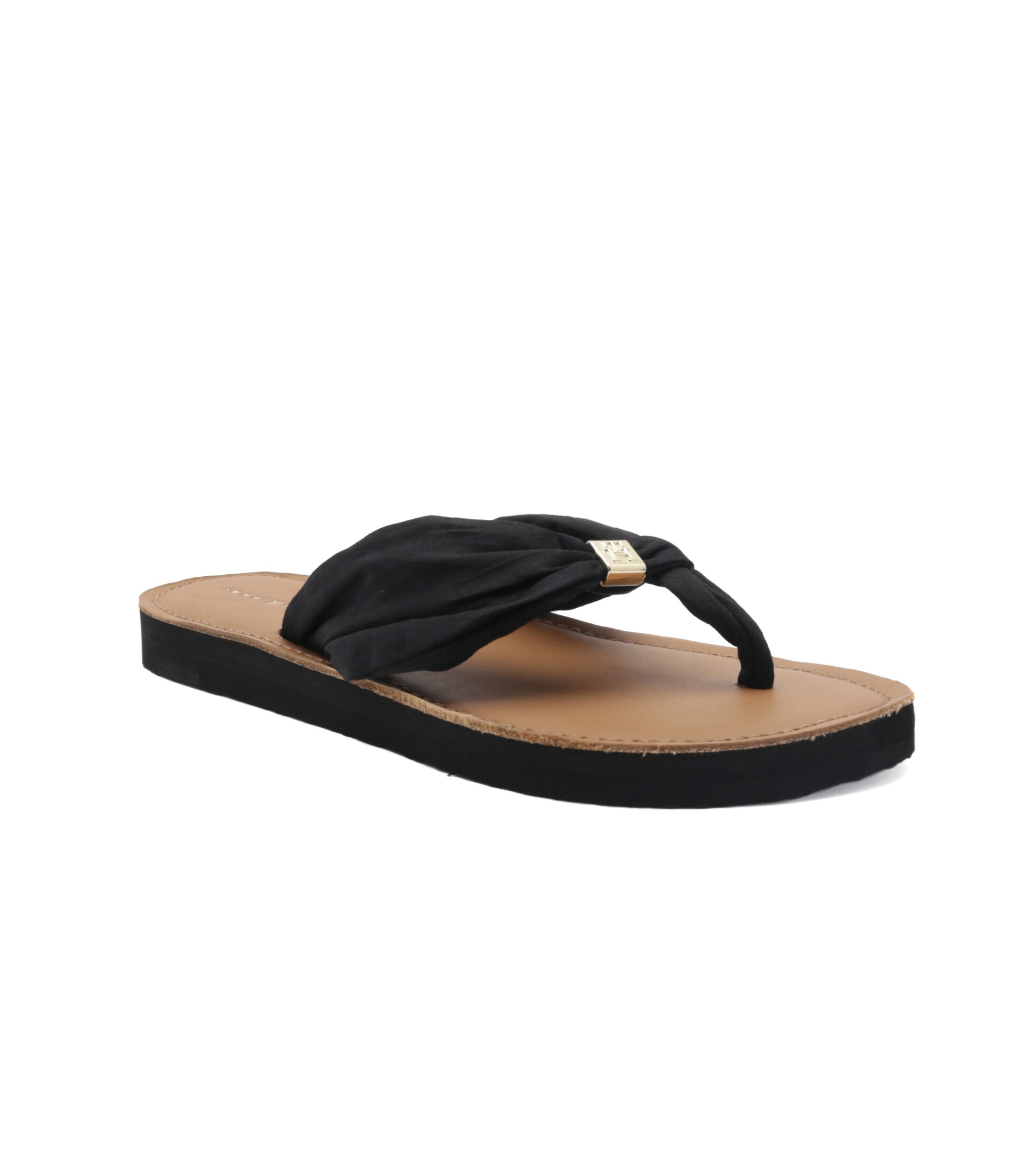Tommy Hilfiger Flip flops cu adaos de piele