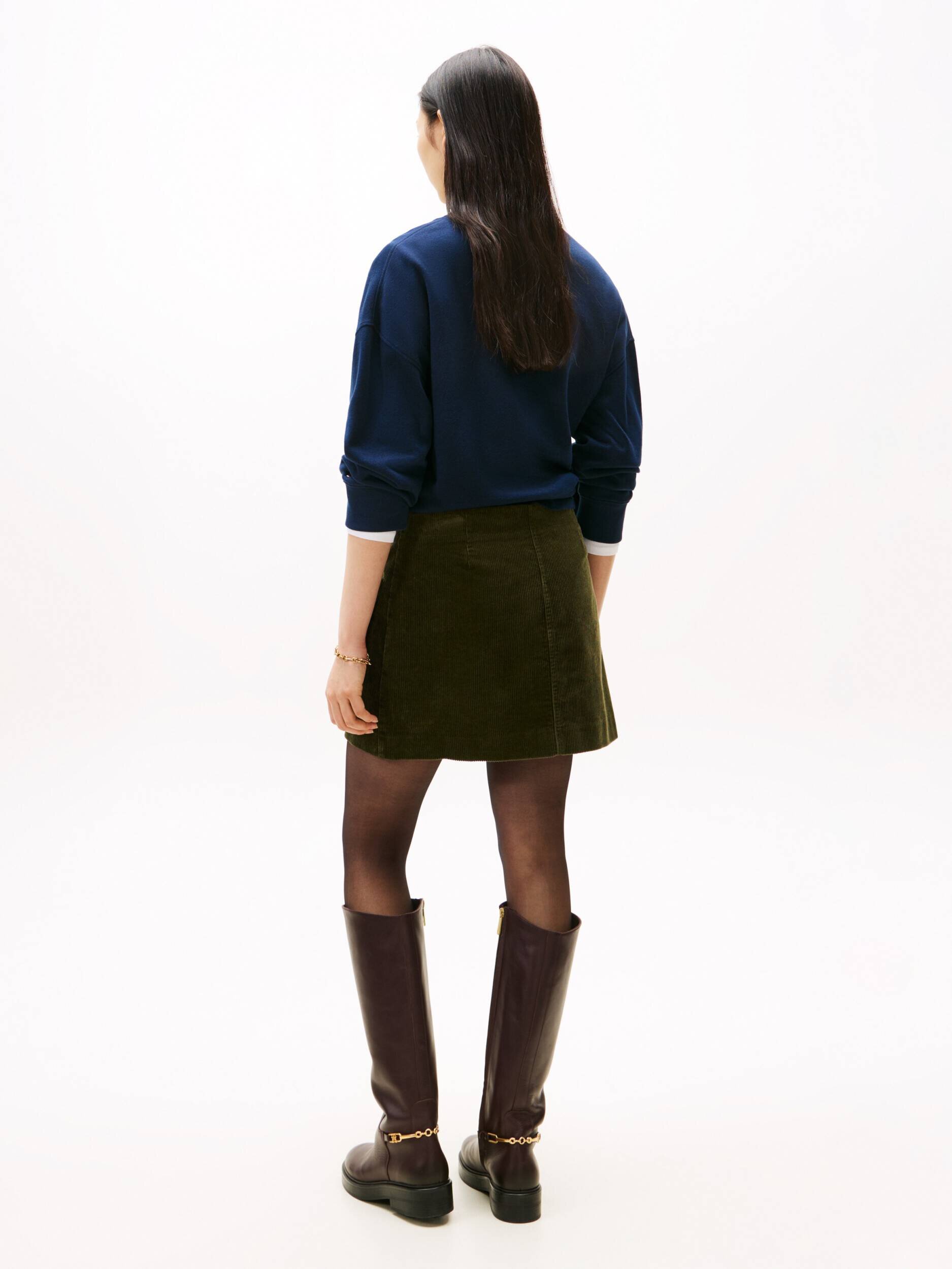 Tommy Hilfiger Fustă | catifea reiată