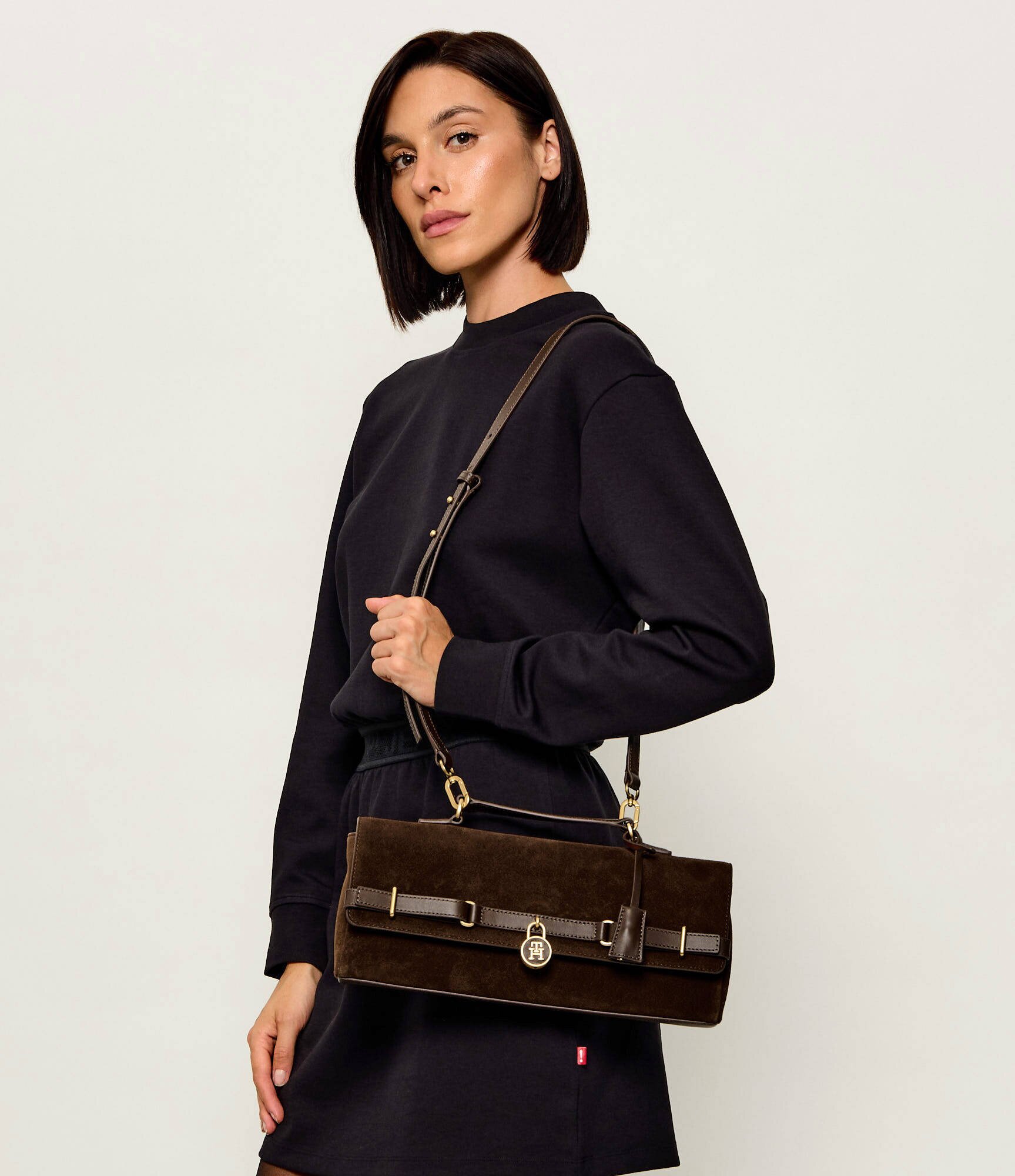 Tommy Hilfiger Geantă pe umăr American Icon | piele întoarsă