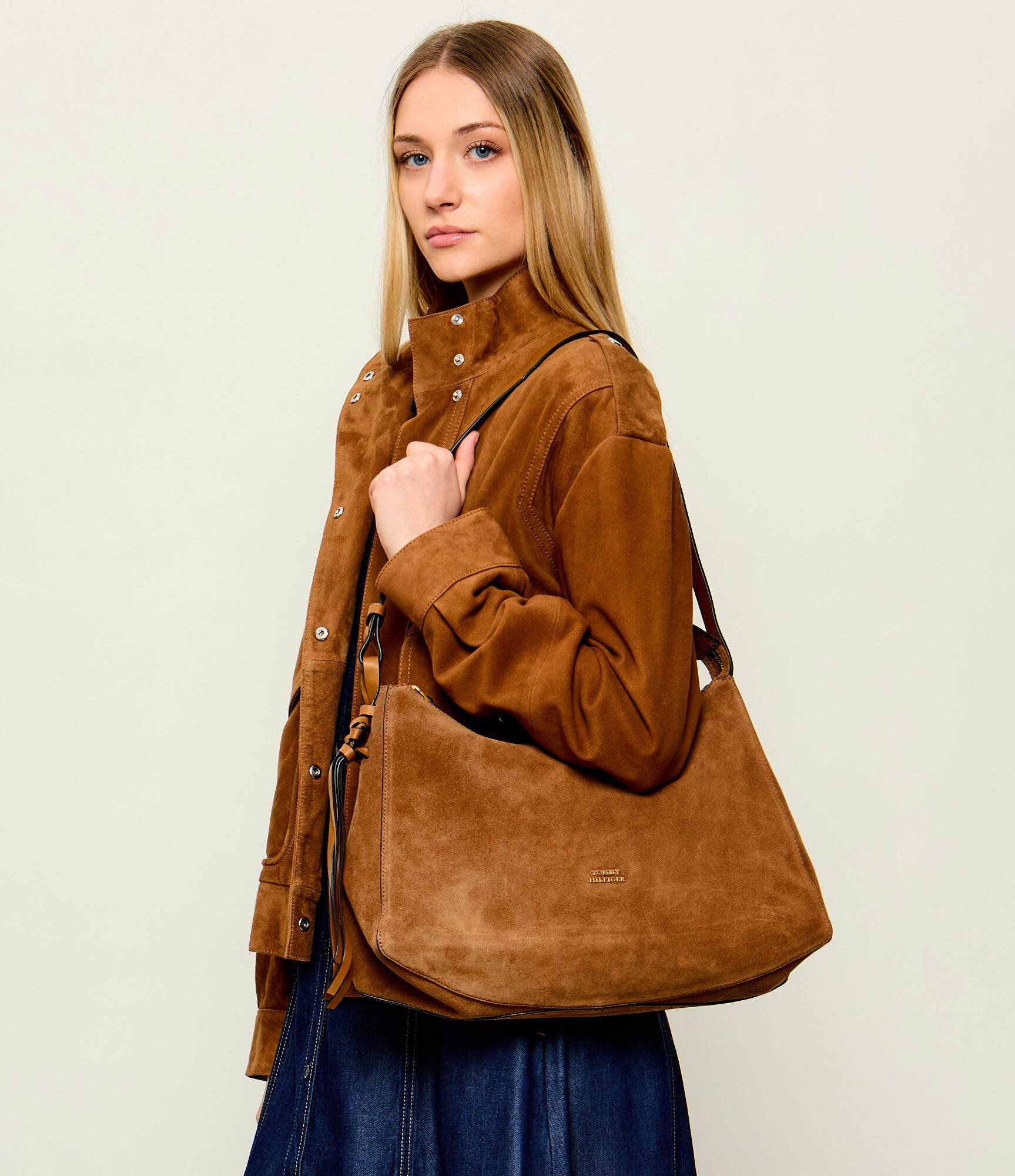 Tommy Hilfiger Geantă pe umăr | piele întoarsă