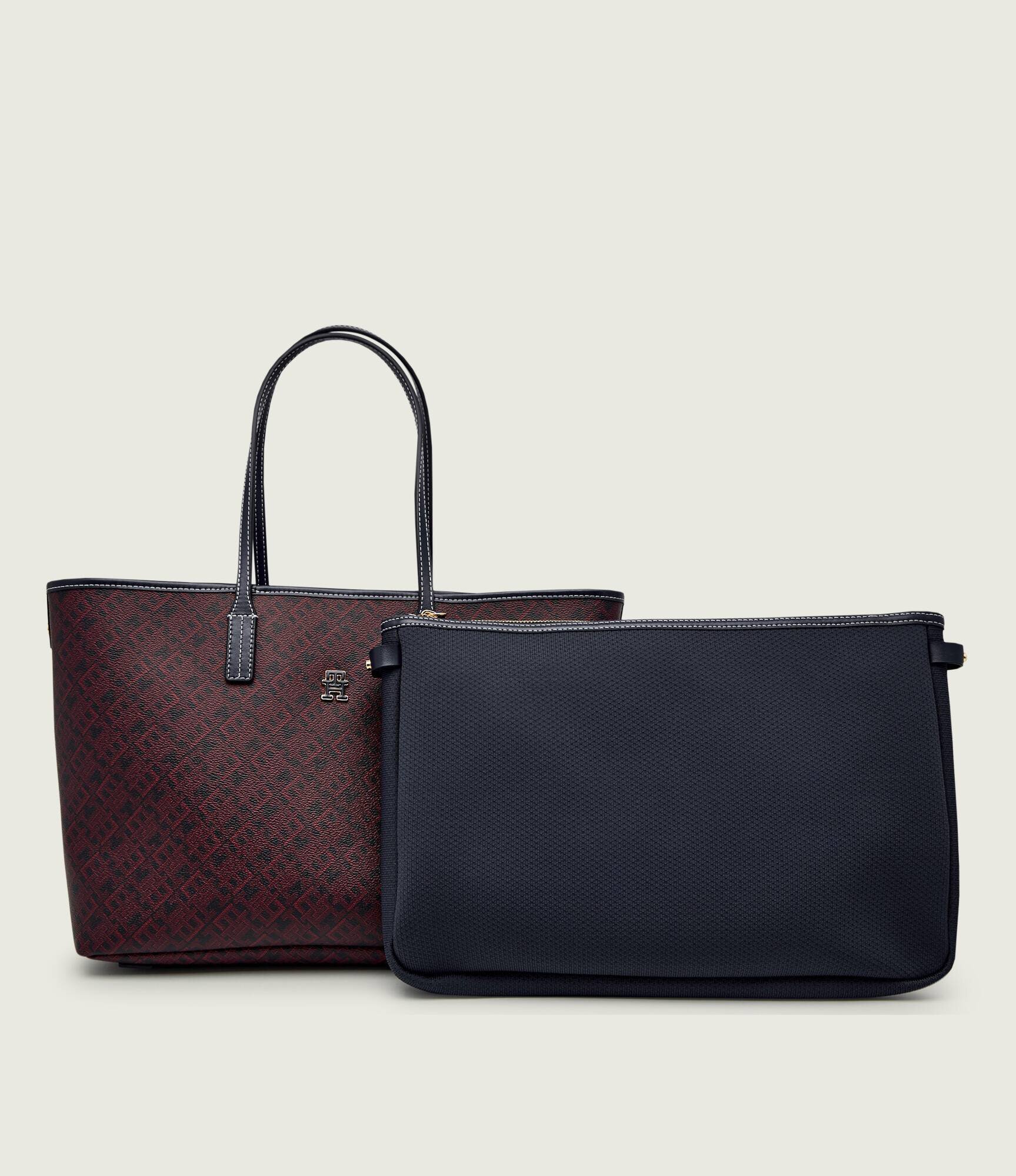 Tommy Hilfiger Geantă shopper + borsetă MONOPLAY cu adaos de piele
