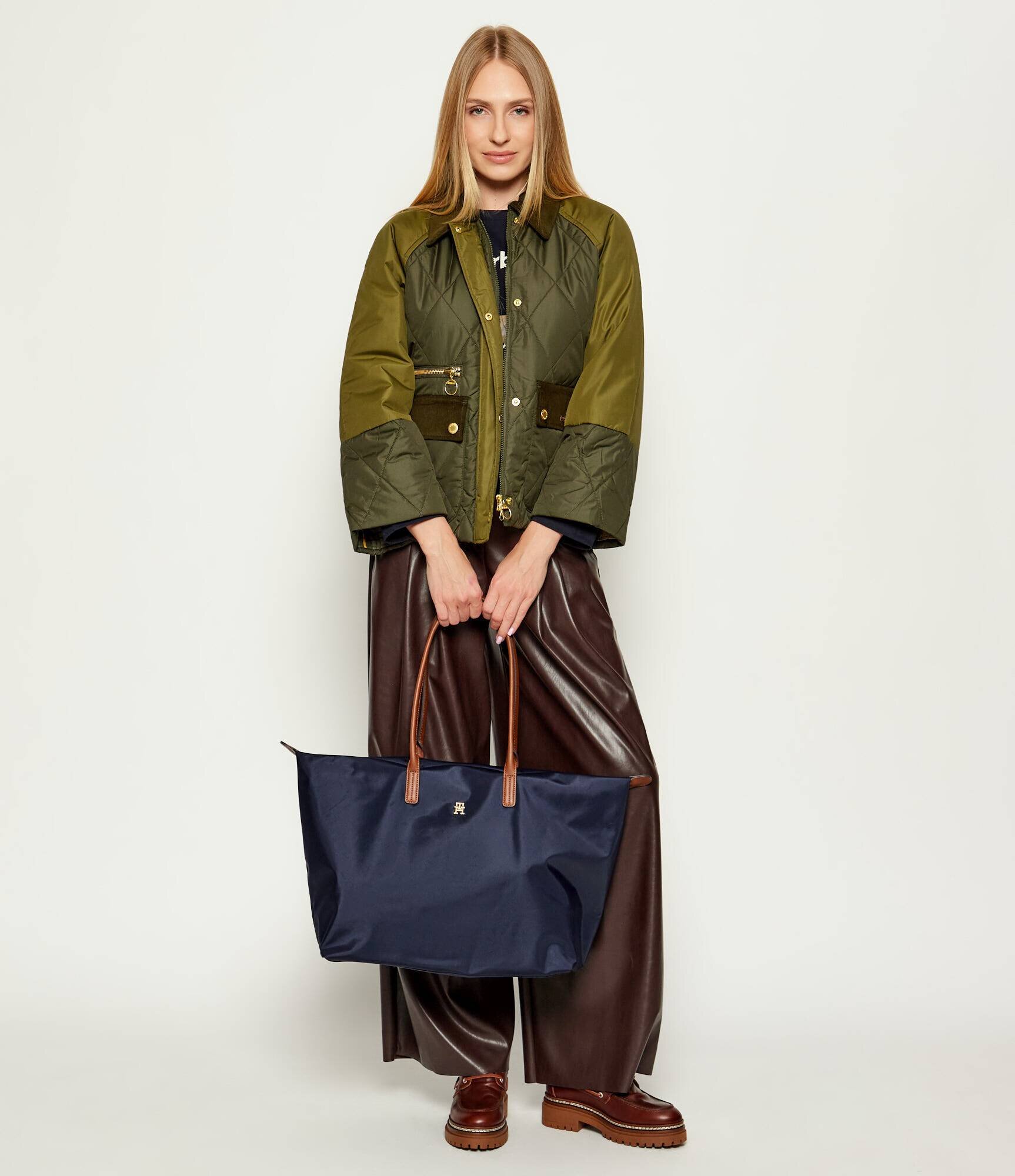 Tommy Hilfiger Geantă shopper cu adaos de piele