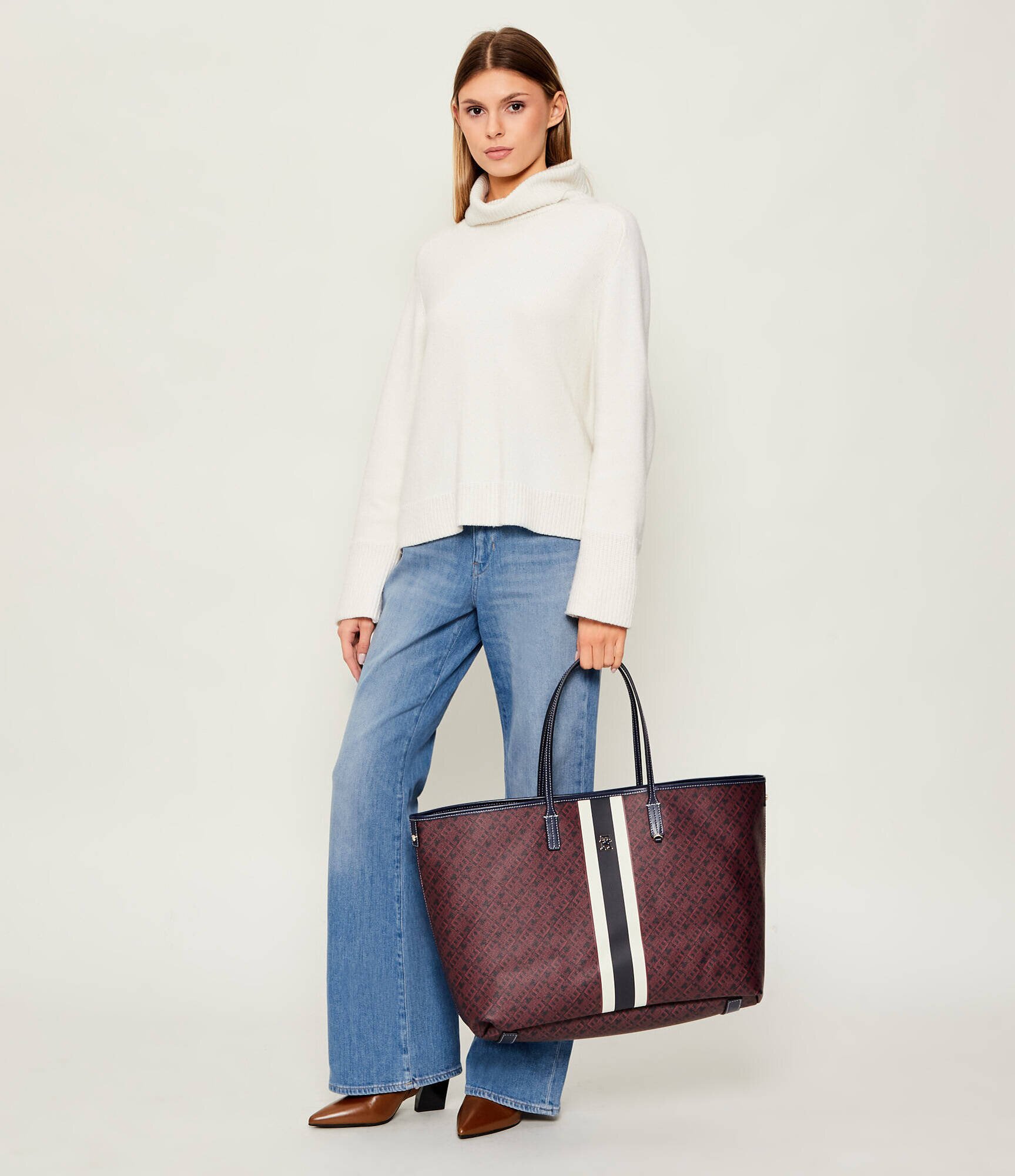 Tommy Hilfiger Geantă shopper cu două fețe + borsetă MONOPLAY LE MAXI