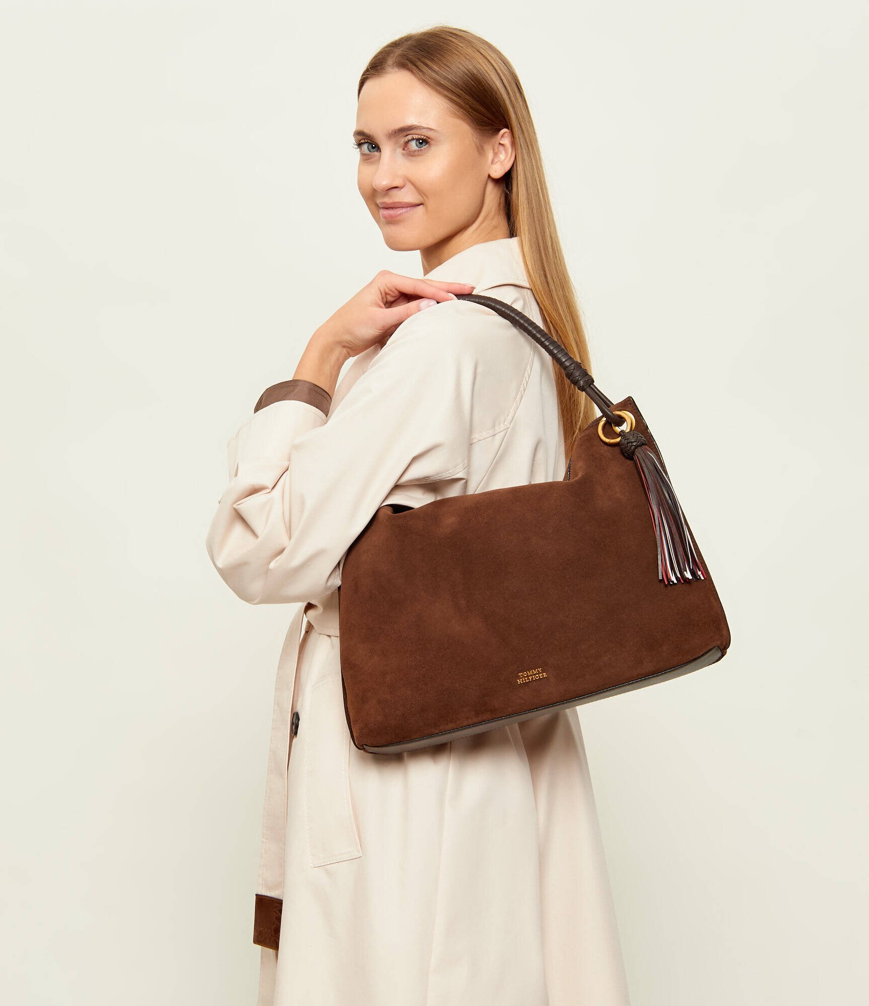 Tommy Hilfiger Geantă shopper | piele întoarsă
