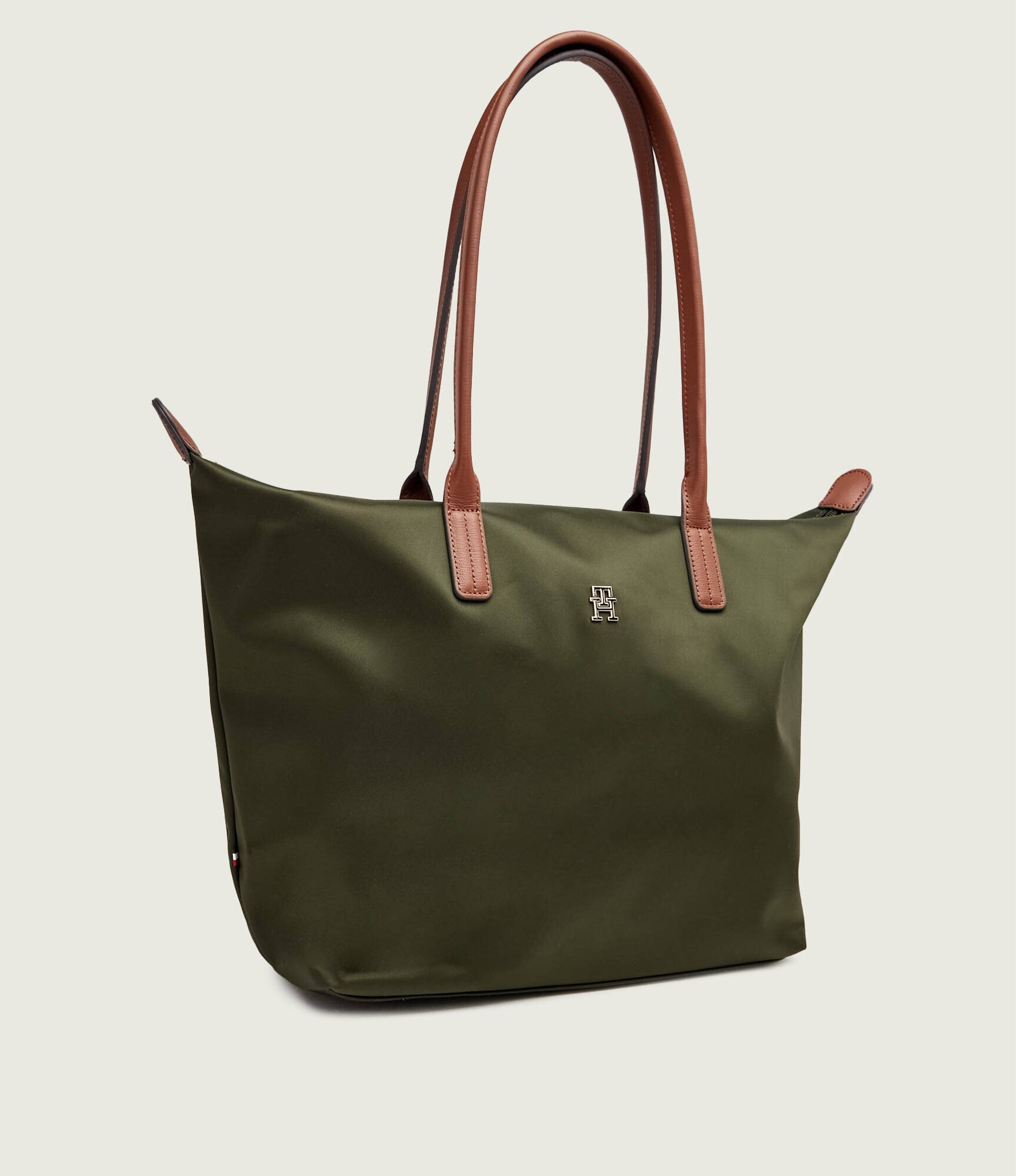 Tommy Hilfiger Geantă shopper Popette cu adaos de piele