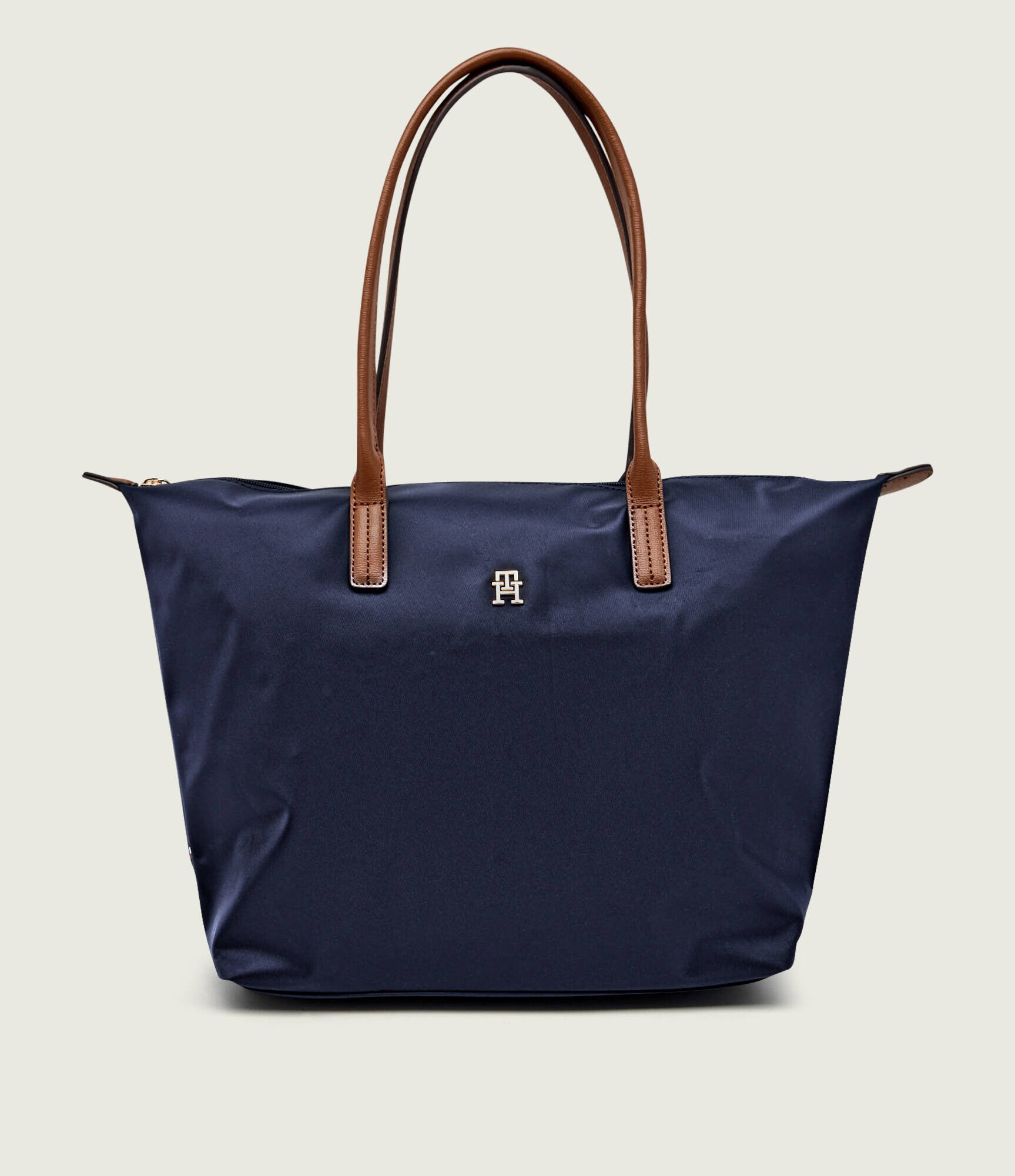 Tommy Hilfiger Geantă shopper Popette cu adaos de piele