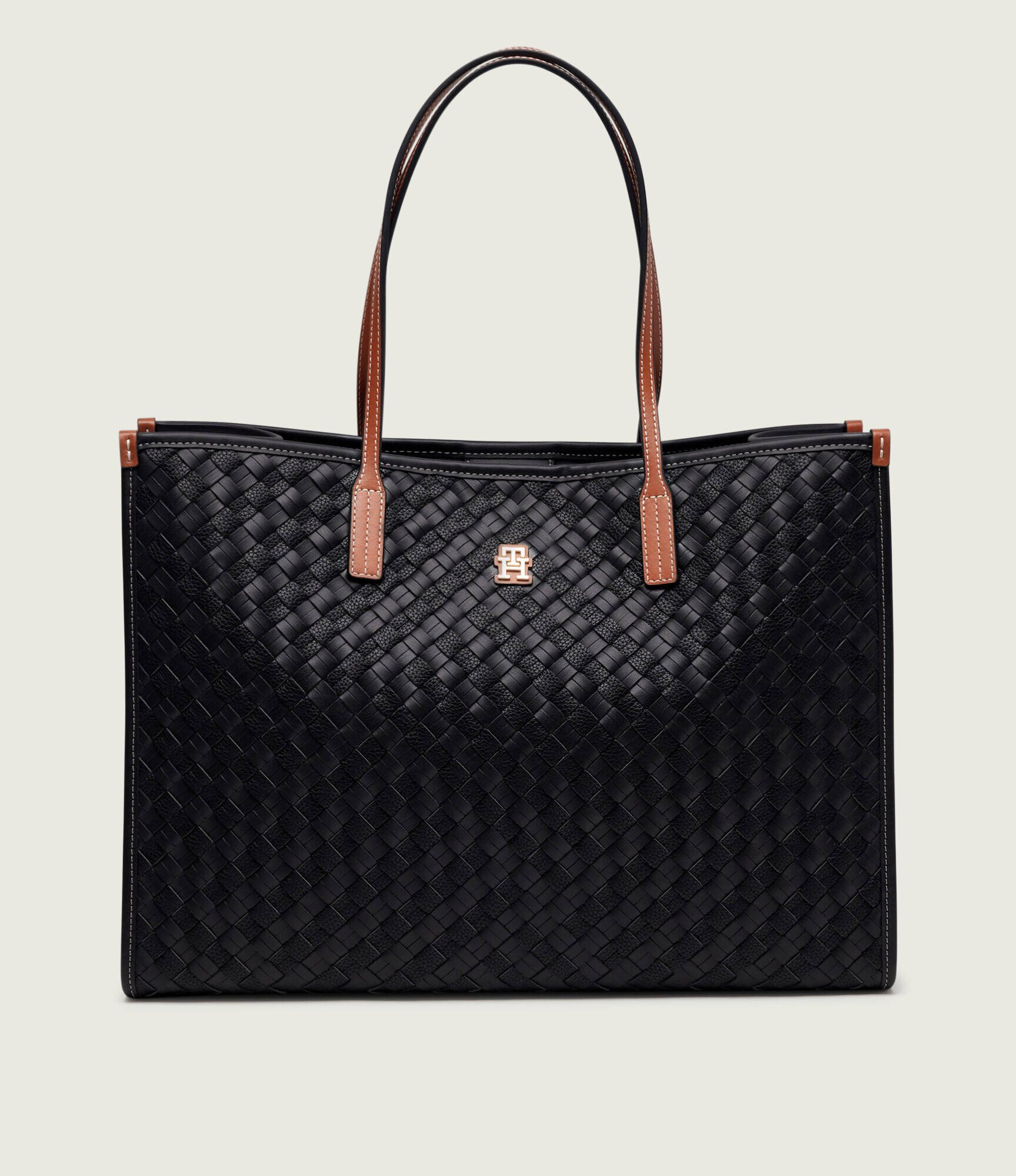 Tommy Hilfiger Geantă shopper TH CITY cu adaos de piele