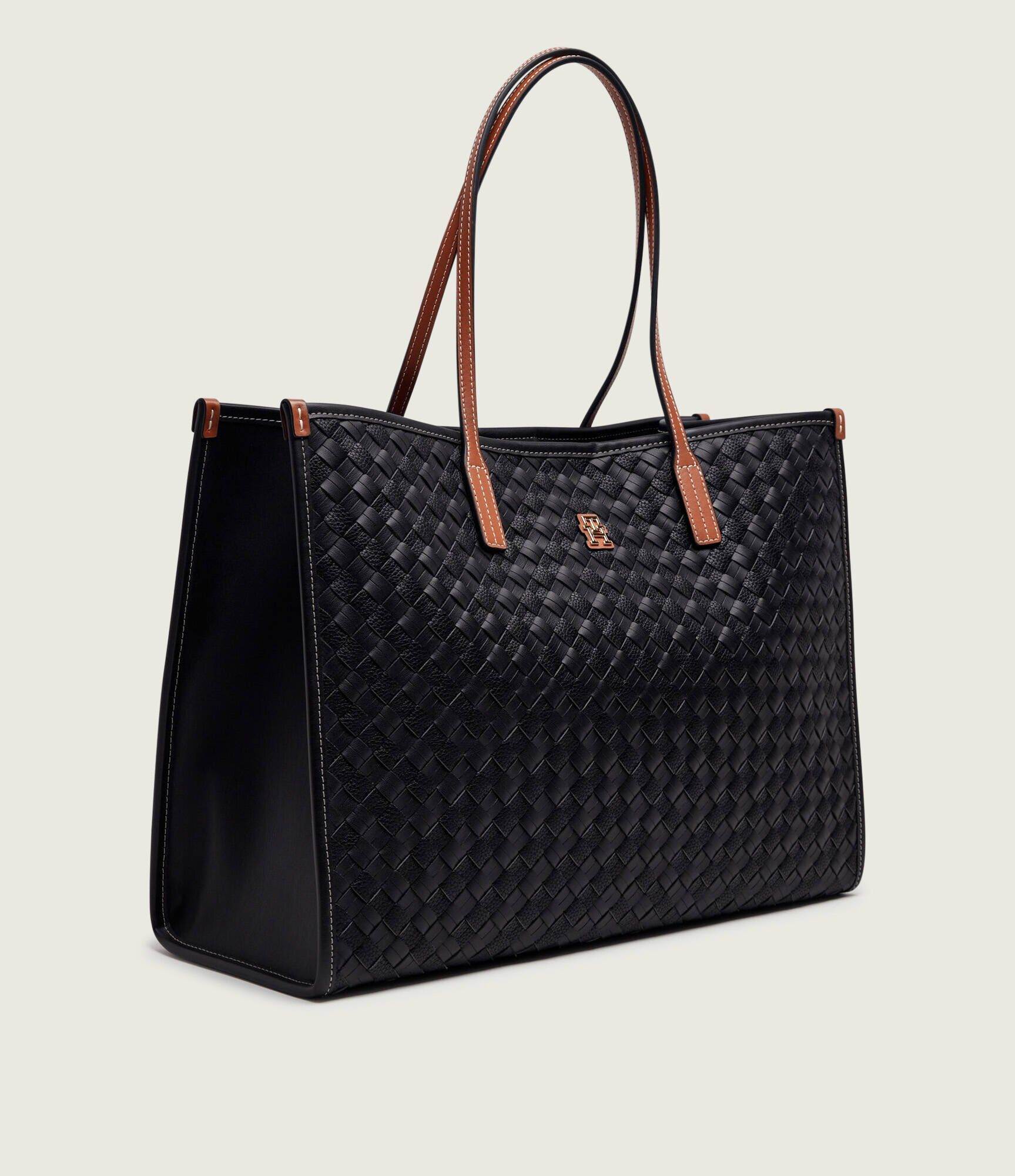 Tommy Hilfiger Geantă shopper TH CITY cu adaos de piele