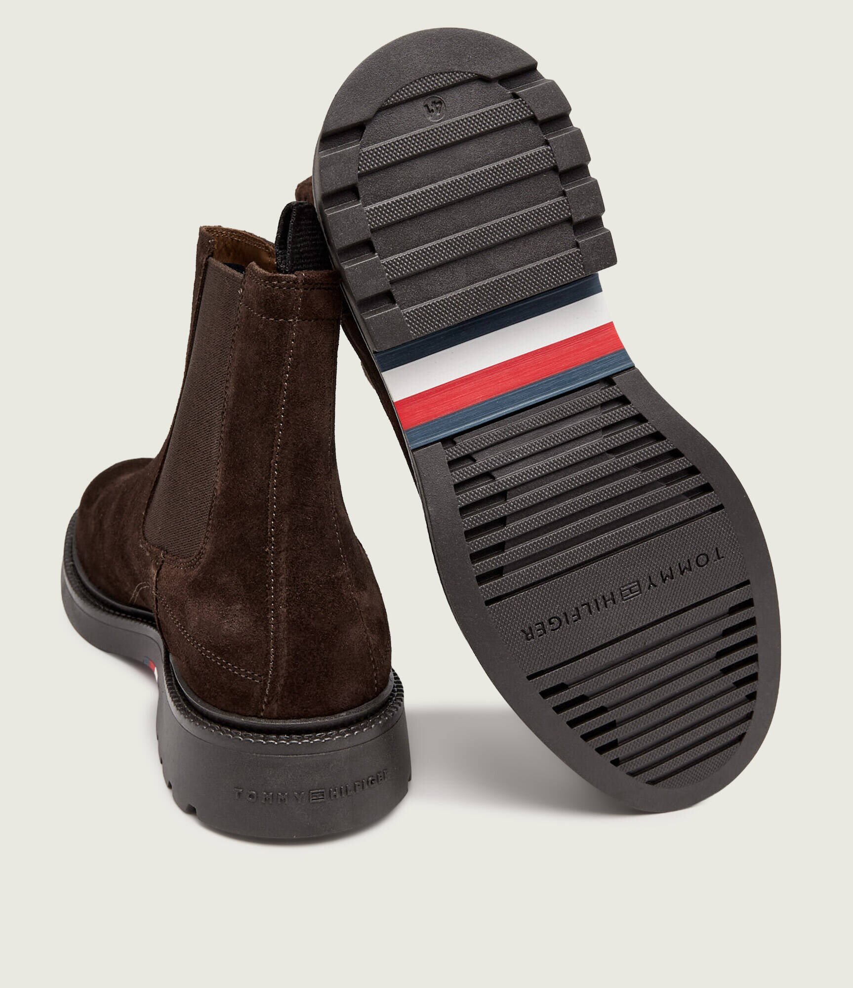 Tommy Hilfiger Ghete chelsea Corporate | zamsz cu adaos de piele