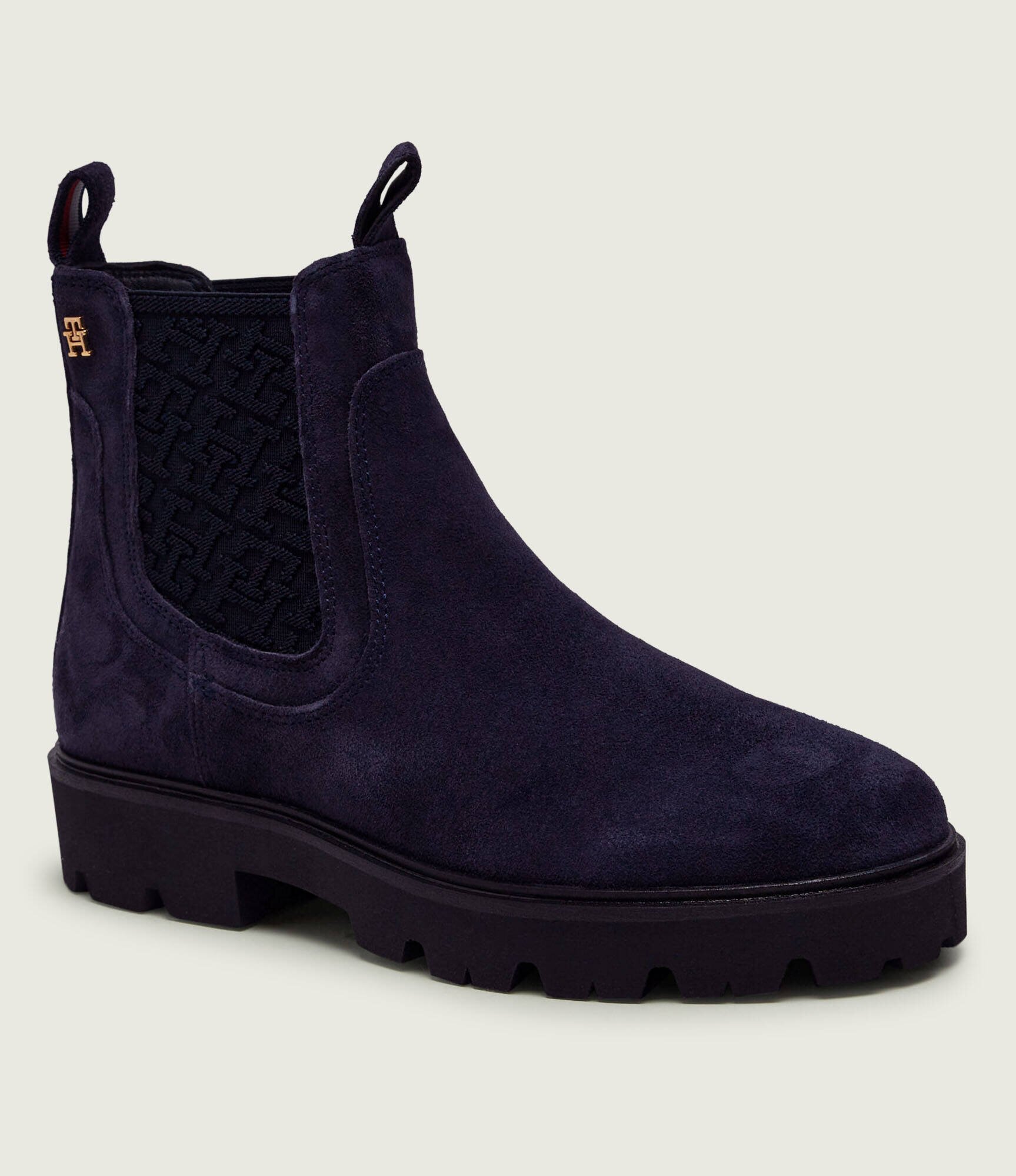 Tommy Hilfiger Ghete chelsea | piele întoarsă