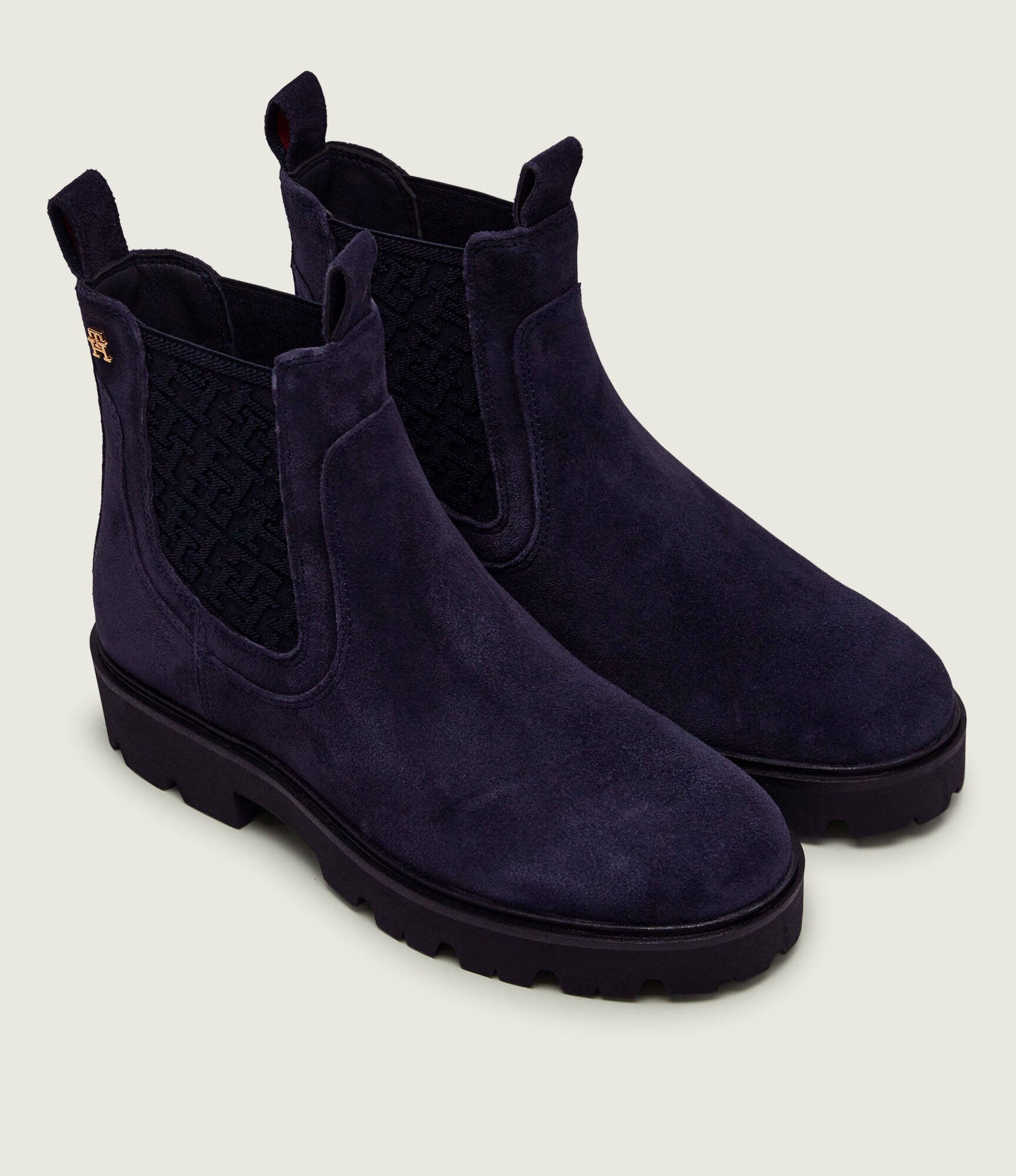 Tommy Hilfiger Ghete chelsea | piele întoarsă