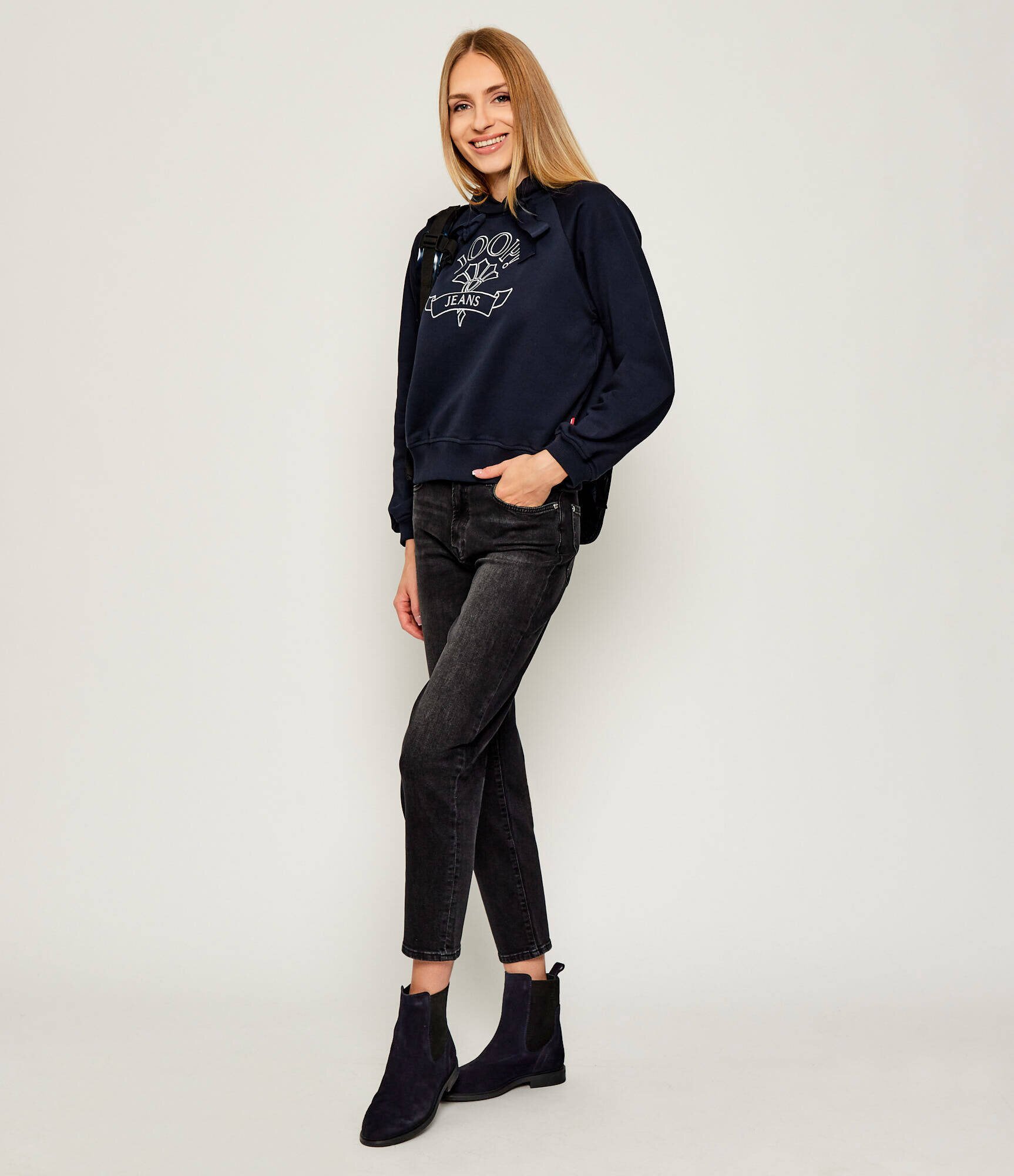 Tommy Hilfiger Ghete chelsea | piele întoarsă