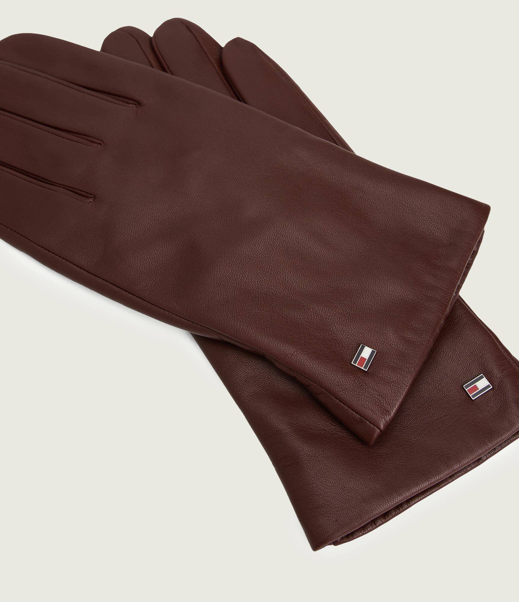 Tommy Hilfiger Mănuși de piele ESSENTIAL FLAG
