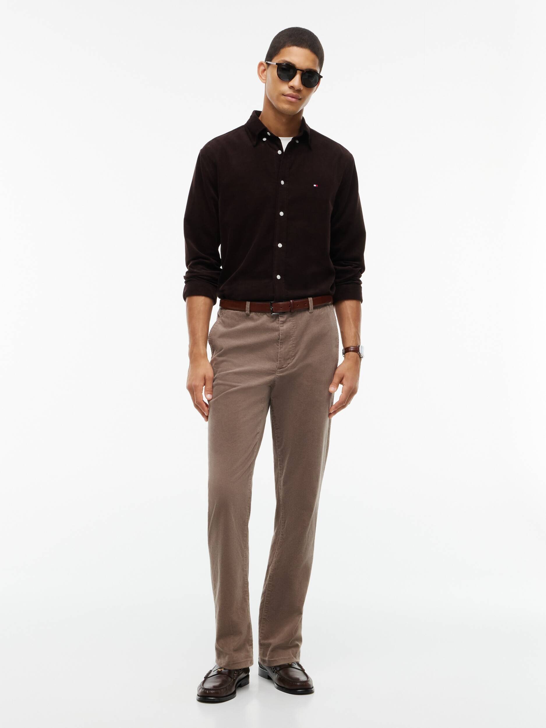 Tommy Hilfiger Pantaloni chino Denton | Slim Fit | catifea reiată