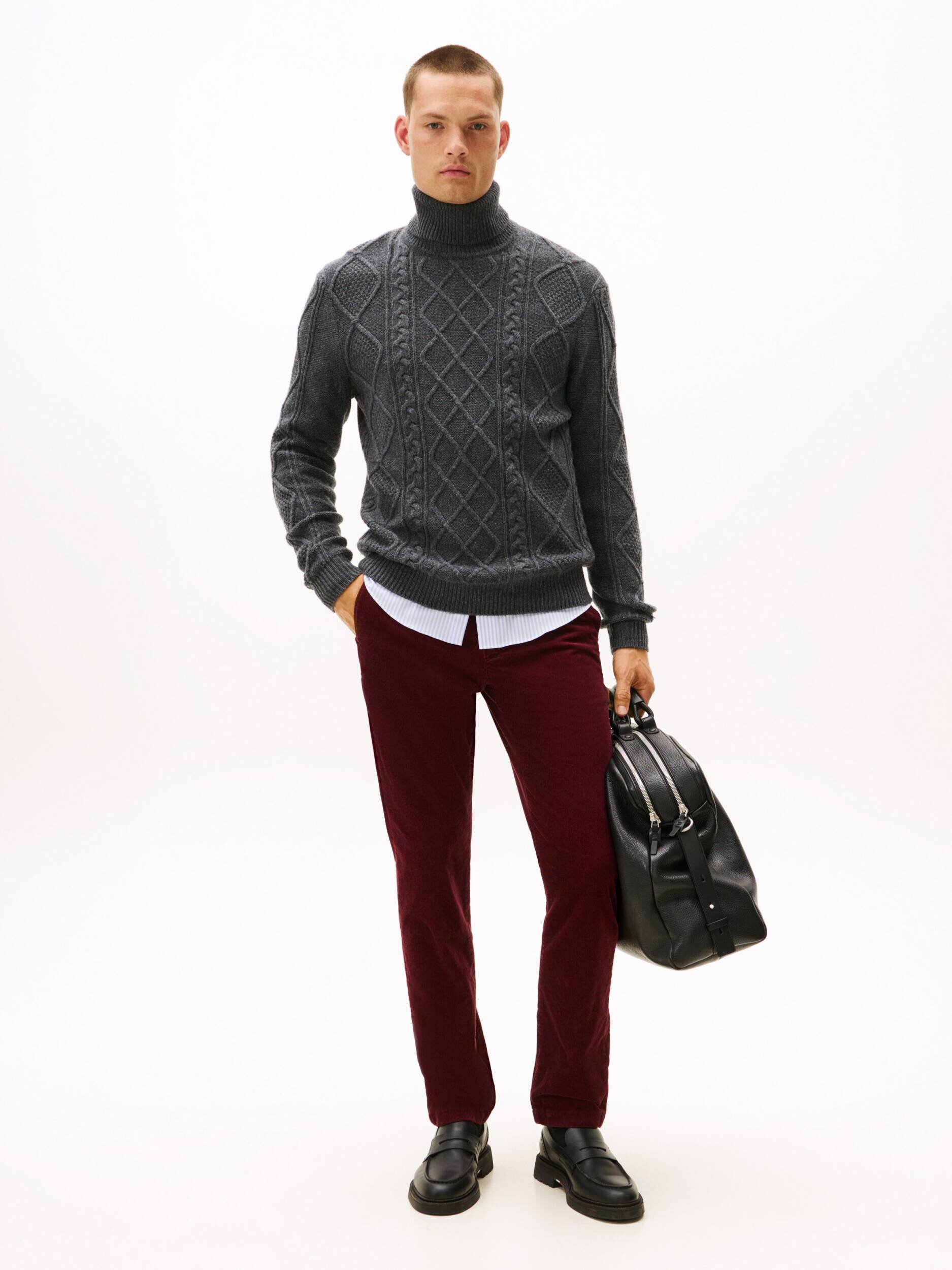 Tommy Hilfiger Pantaloni chino DENTON | Straight fit | catifea reiată