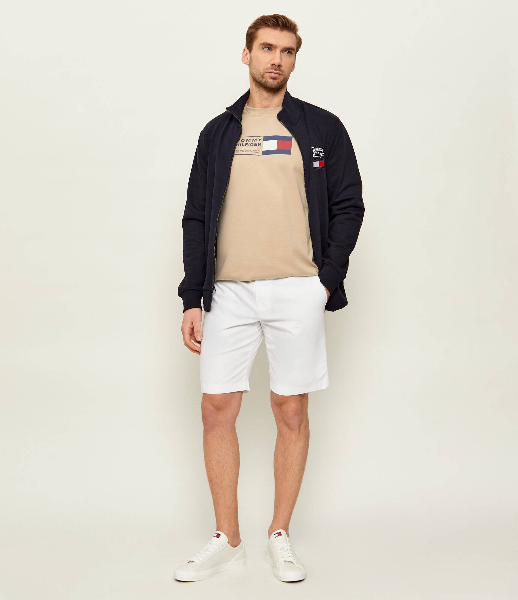 Tommy Hilfiger Pantaloni scurți chino + curea Denton | Slim Fit