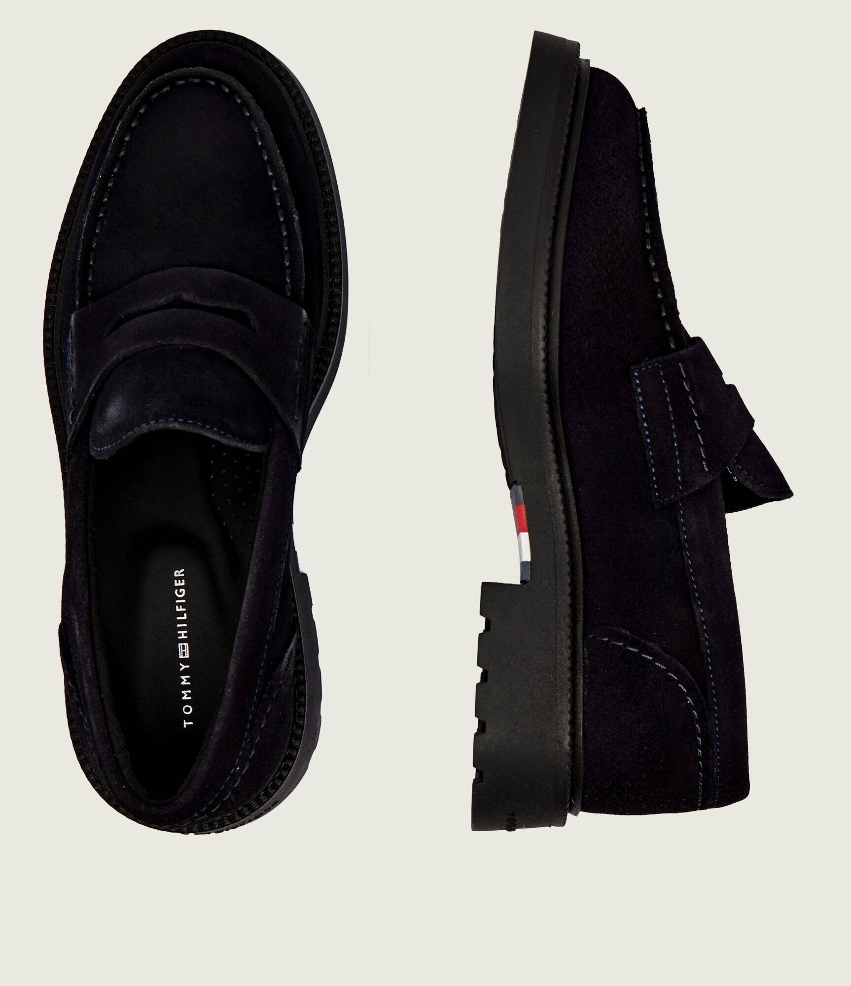 Tommy Hilfiger Pantofi loafer | piele întoarsă