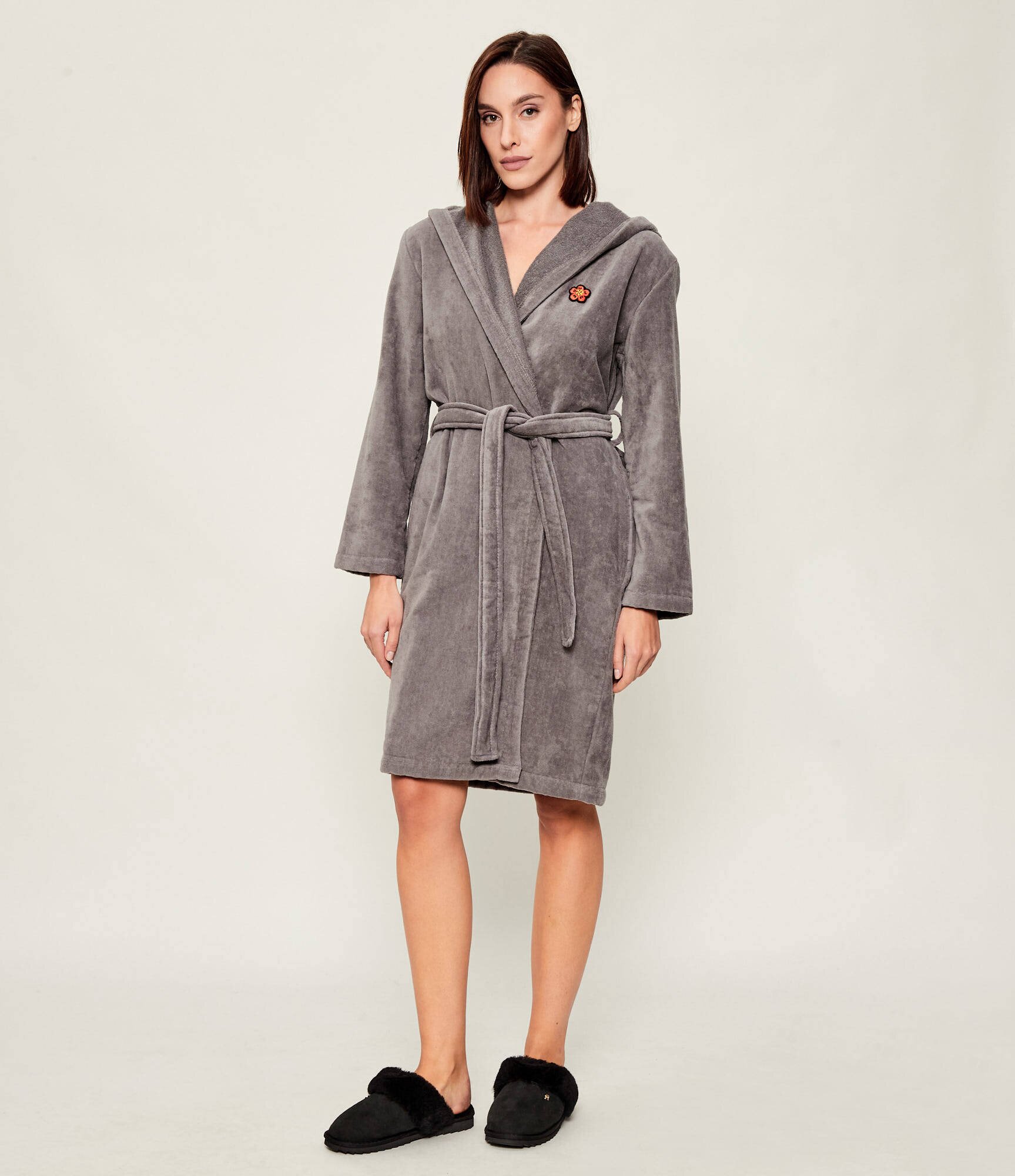 Tommy Hilfiger Papuci de casă | shearling | piele întoarsă cu adaos de lână