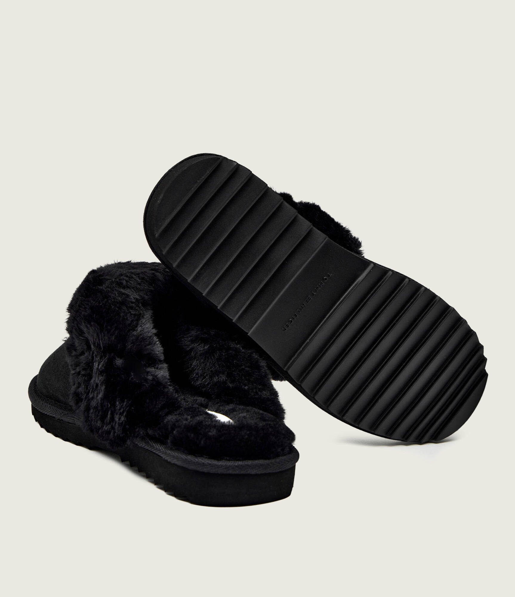 Tommy Hilfiger Papuci de casă | shearling | piele întoarsă cu adaos de lână