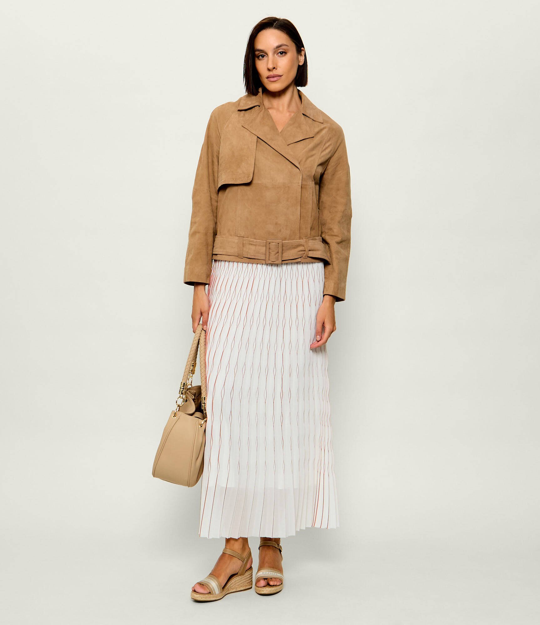 Tommy Hilfiger Platforme cu adaos de piele