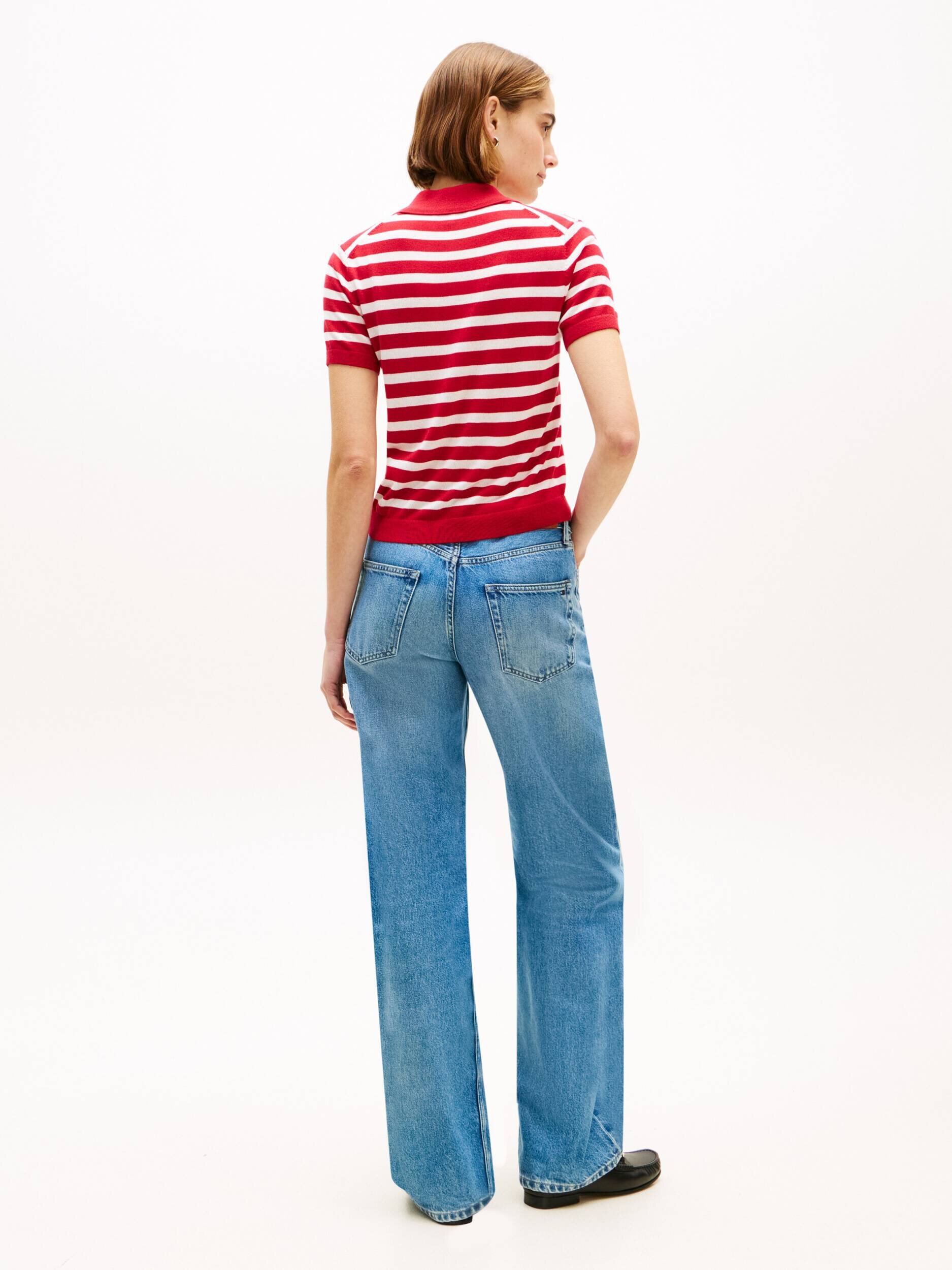 Tommy Hilfiger Polo | Slim Fit cu adaos de mătase