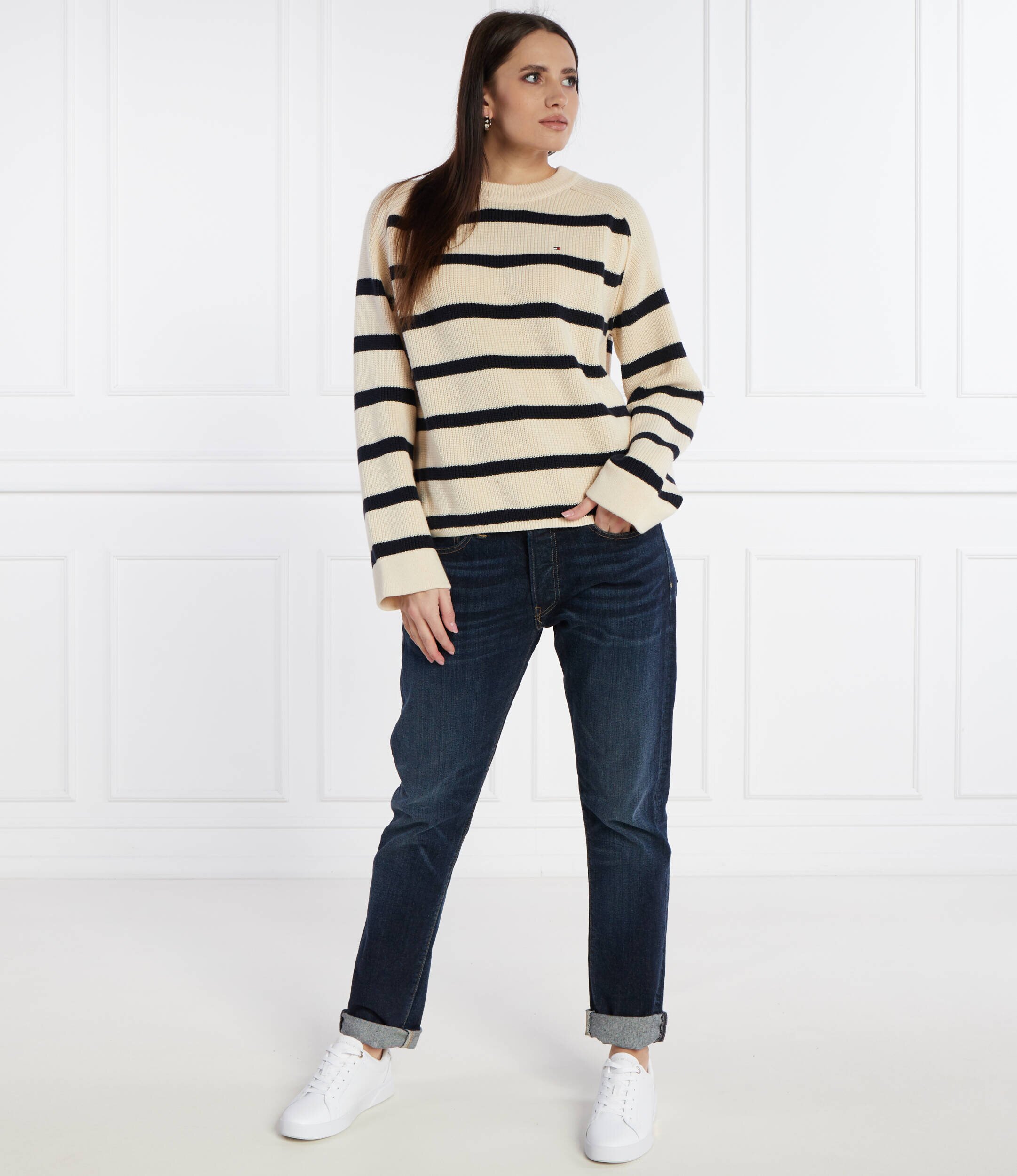 Tommy Hilfiger Pulover CARDI STITCH | Loose fit