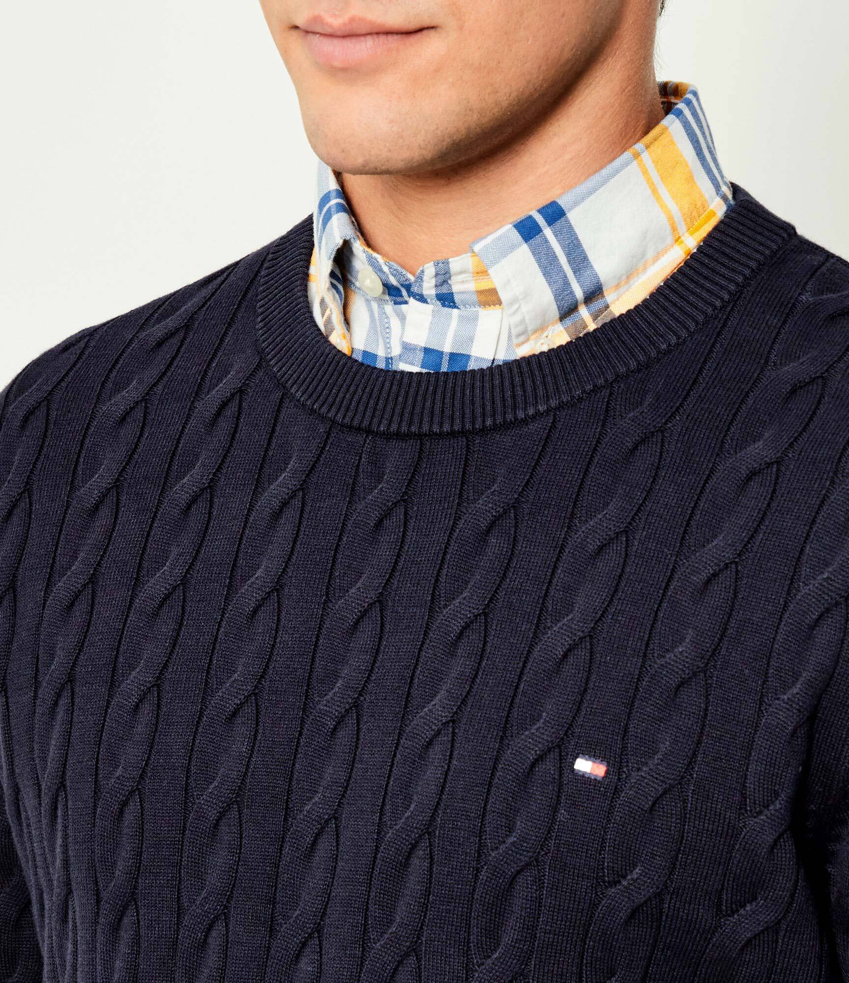Tommy Hilfiger Pulover CLASSIC CABLE TH x F.C. Liverpool | regular fit