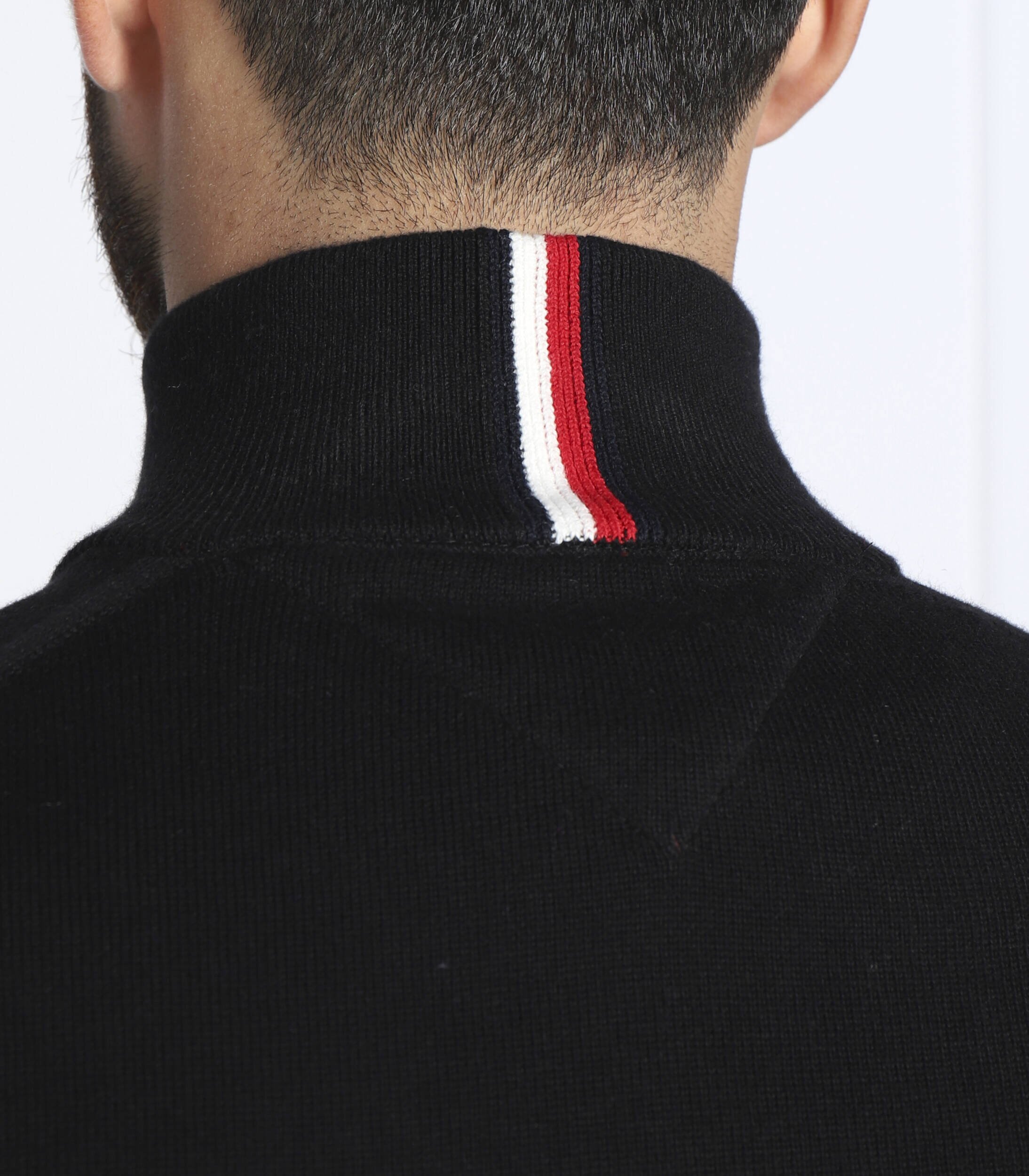 Tommy Hilfiger Pulover ZIP MOCK | Regular Fit cu adaos de cașmir