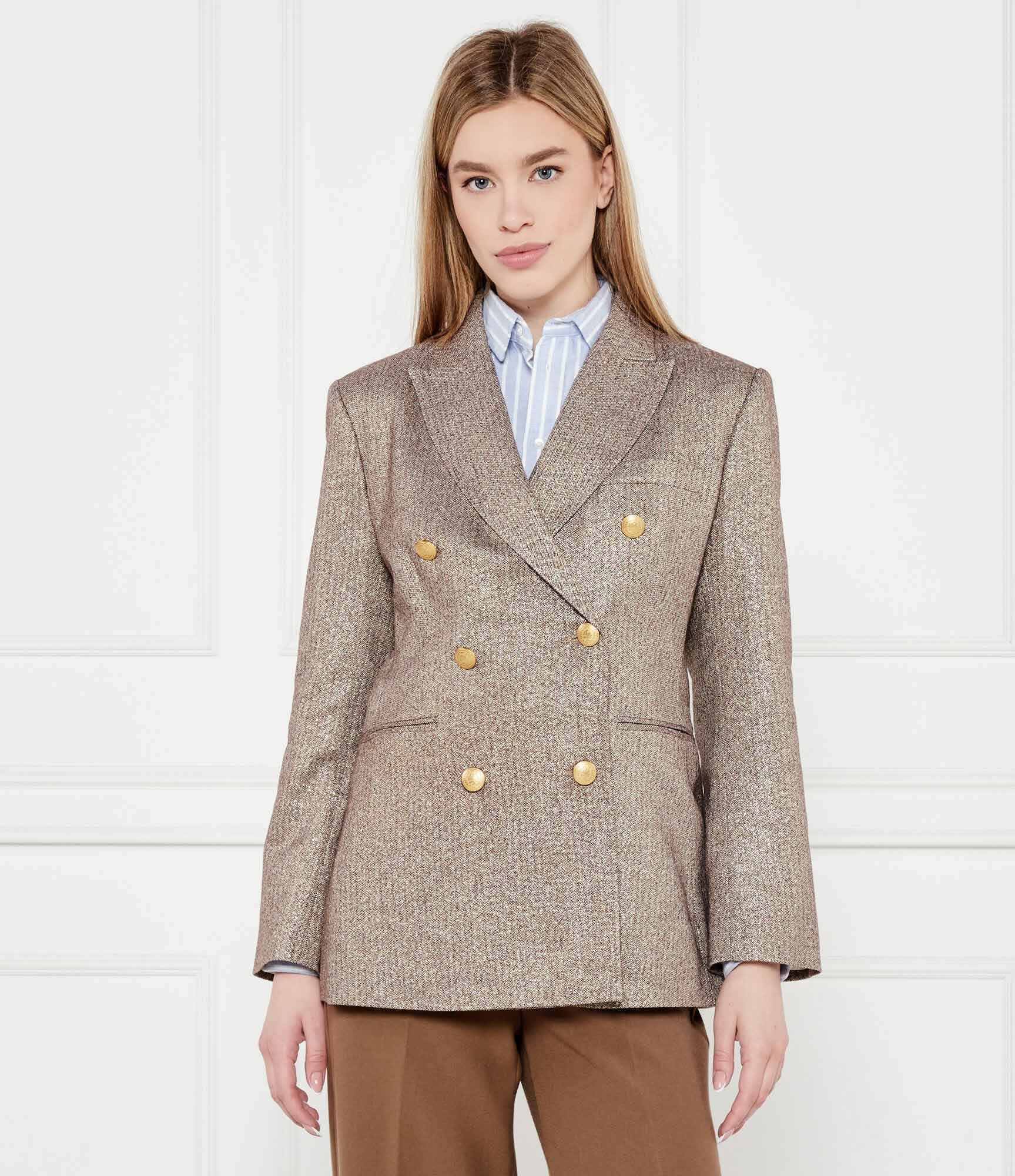Tommy Hilfiger Sacou LUREX | Loose fit cu adaos de lână