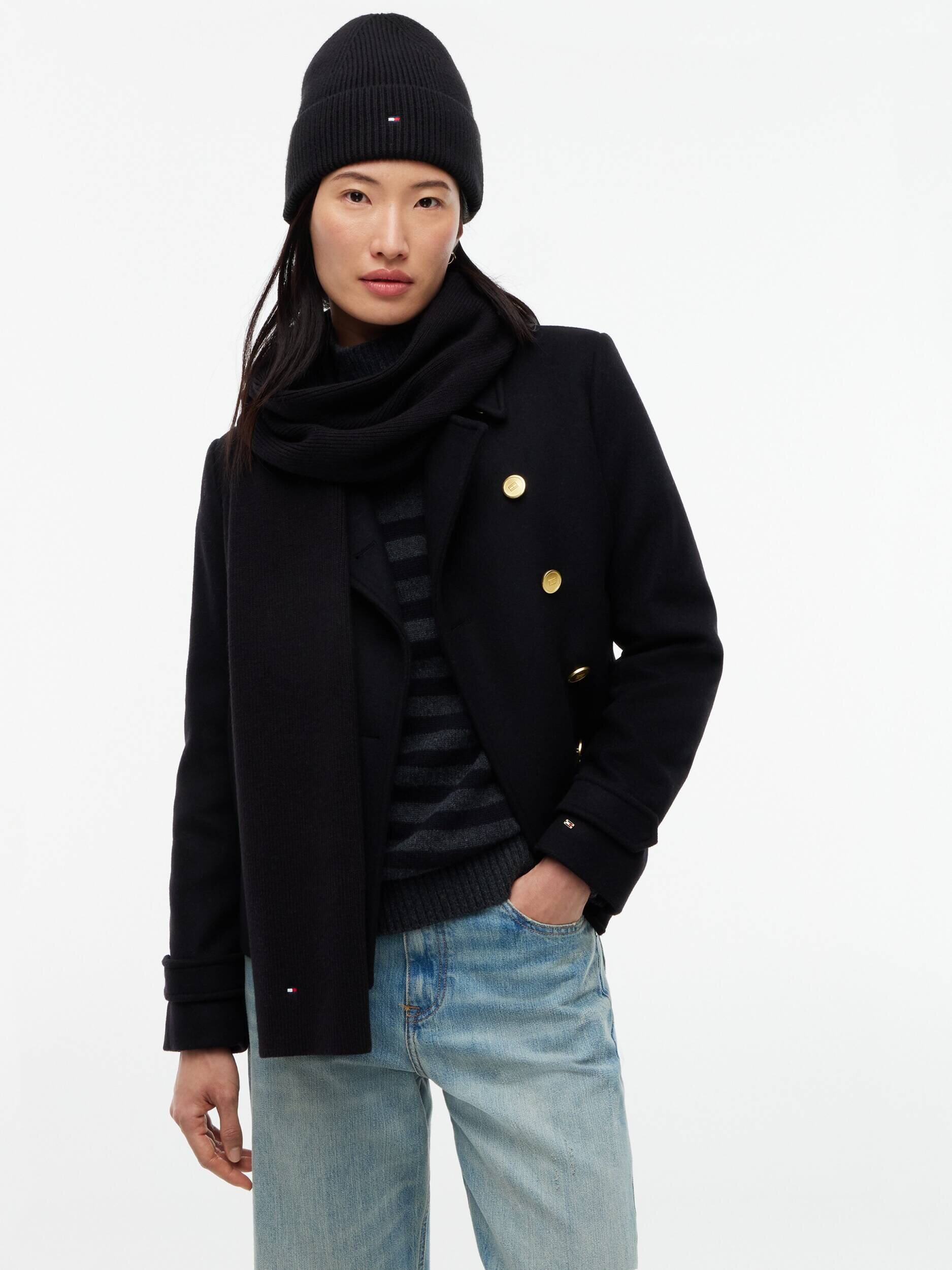 Tommy Hilfiger Șal + căciulă cu adaos de lână