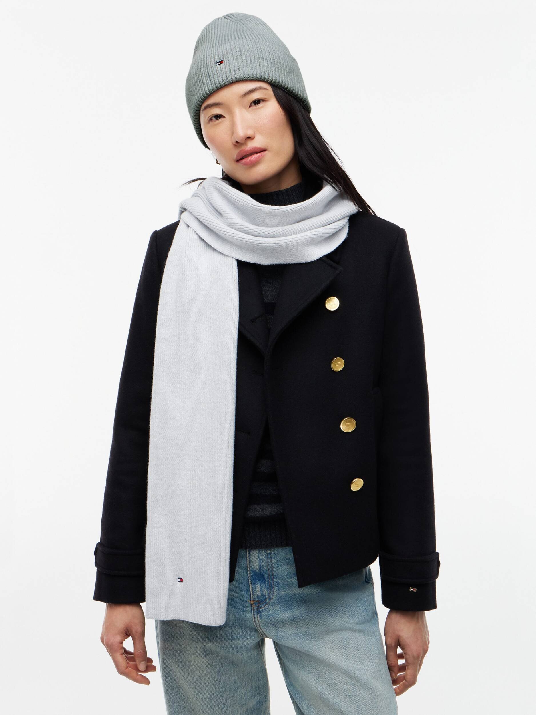Tommy Hilfiger Șal + căciulă cu adaos de lână