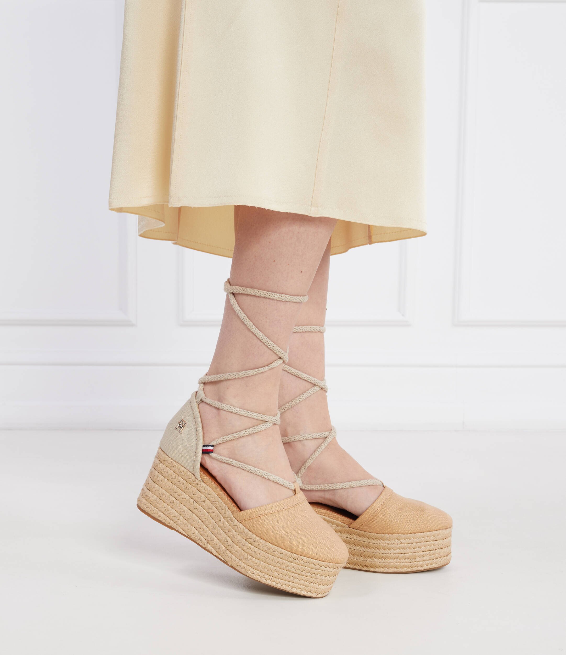 Tommy Hilfiger Sandale cu adaos de piele