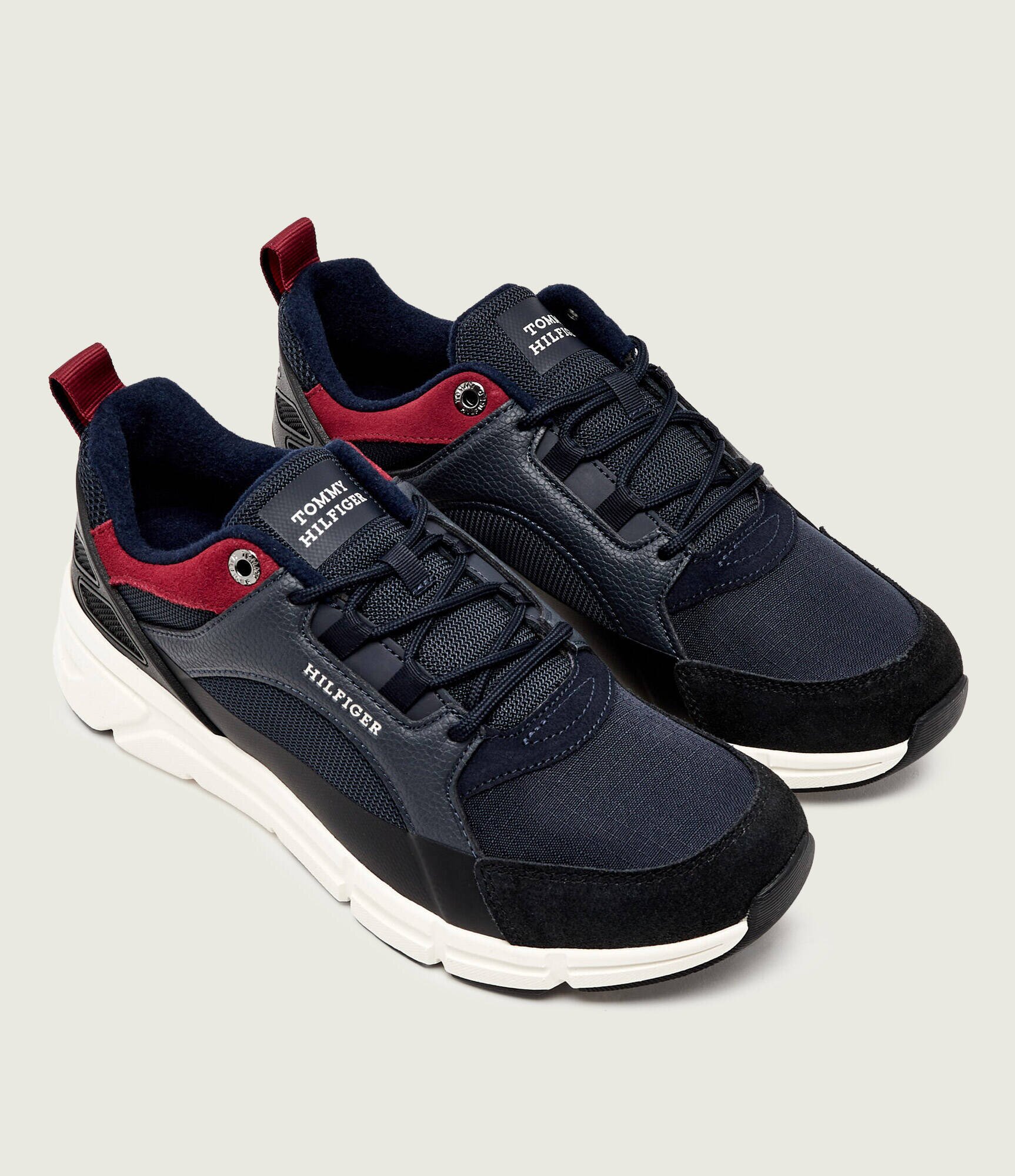 Tommy Hilfiger Sneakers cu adaos de piele