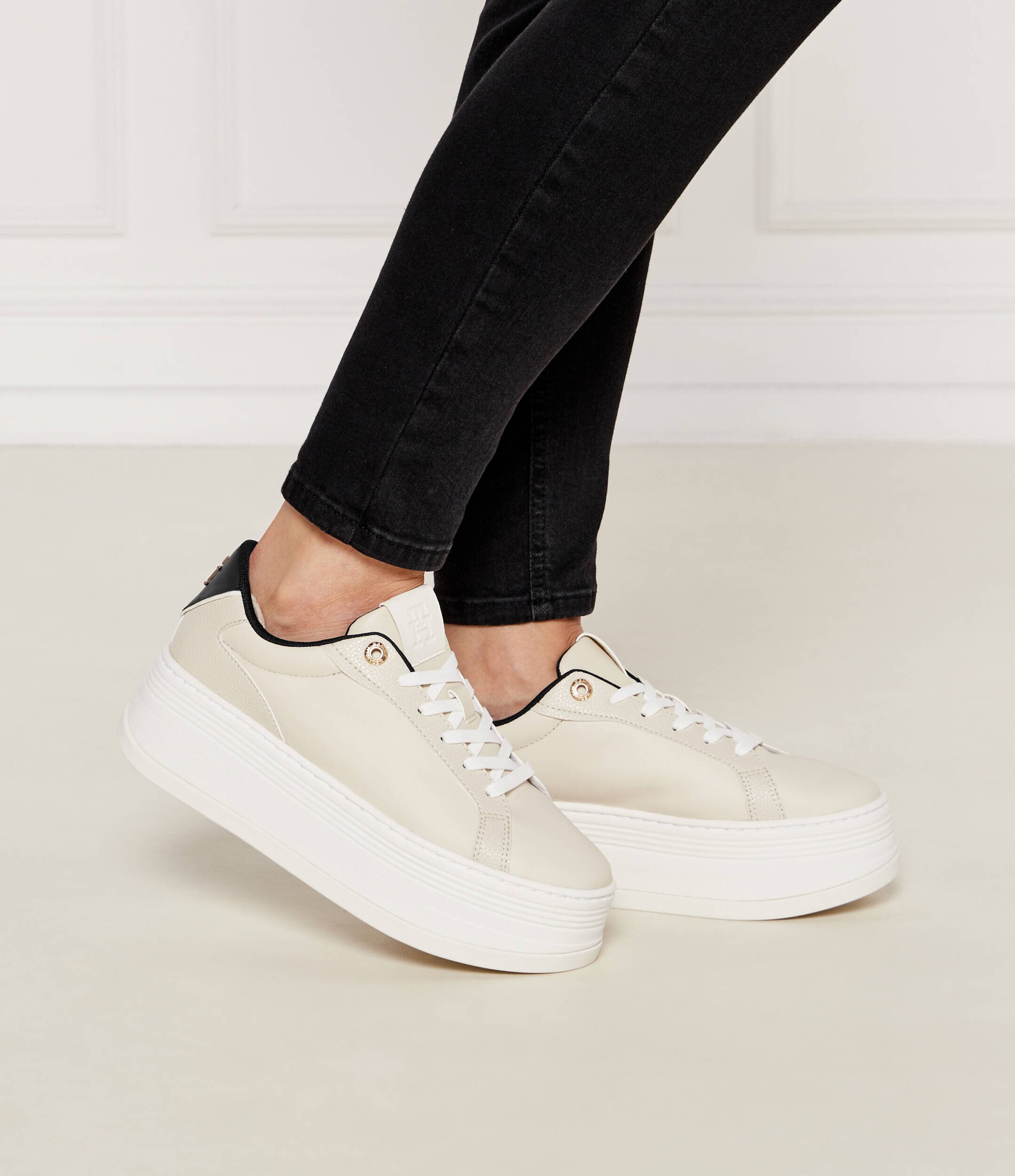 Tommy Hilfiger Sneakers cu adaos de piele