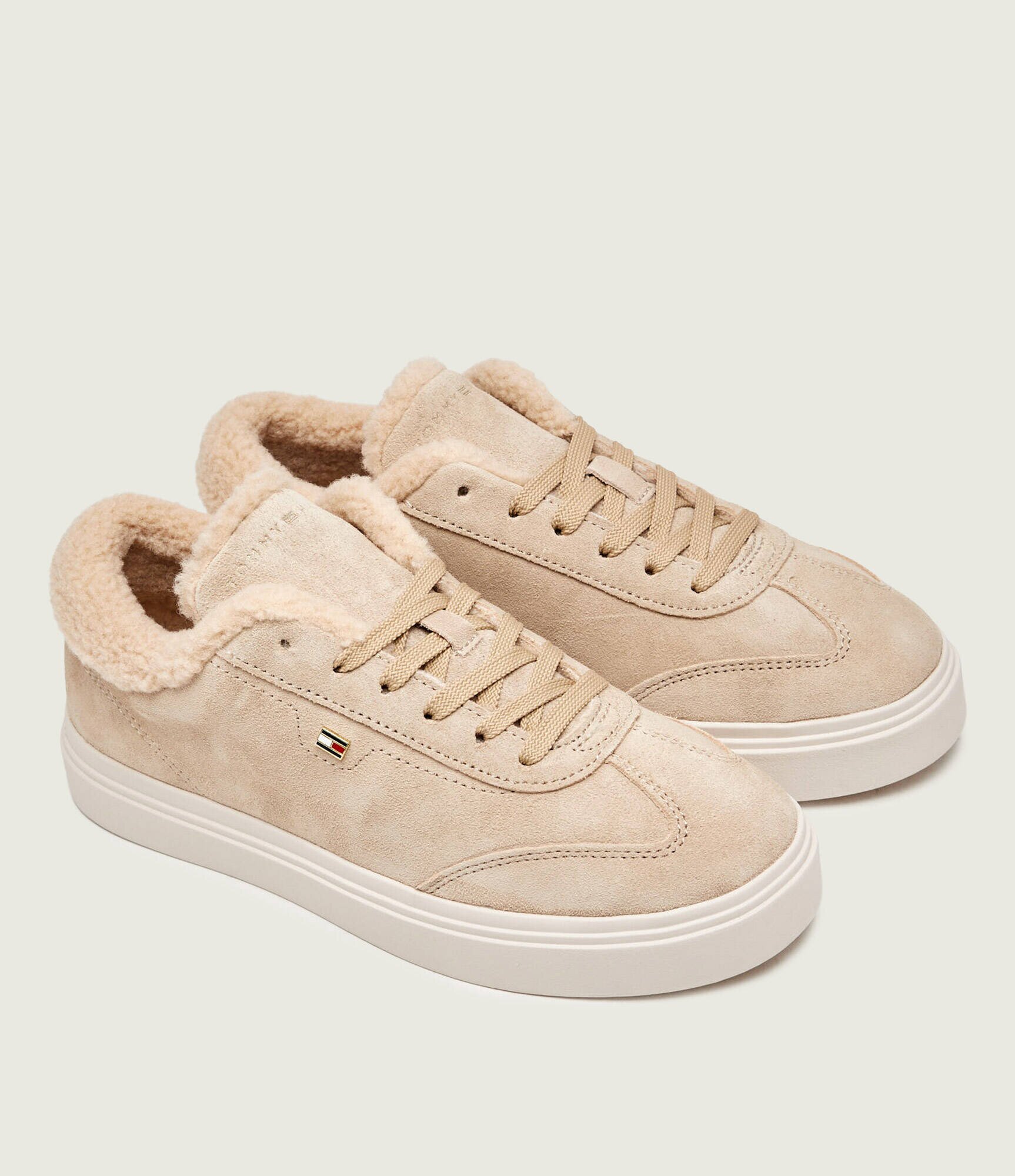 Tommy Hilfiger Sneakers Cupsole | shearling | piele întoarsă