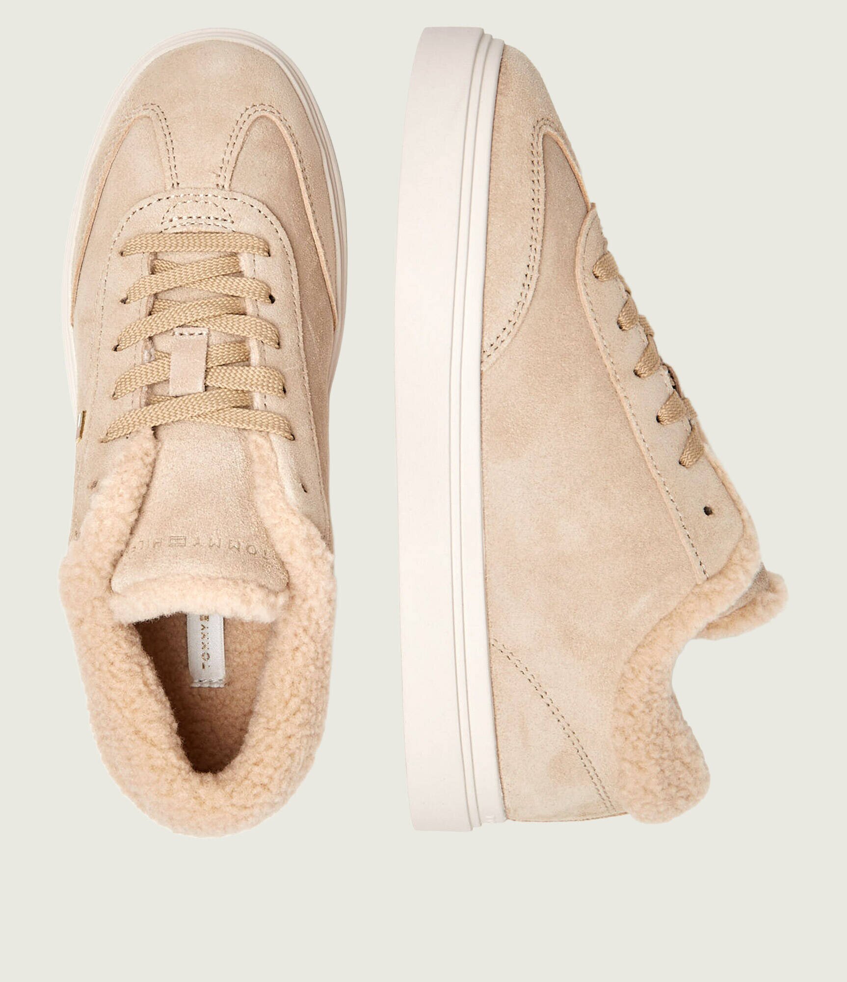 Tommy Hilfiger Sneakers Cupsole | shearling | piele întoarsă