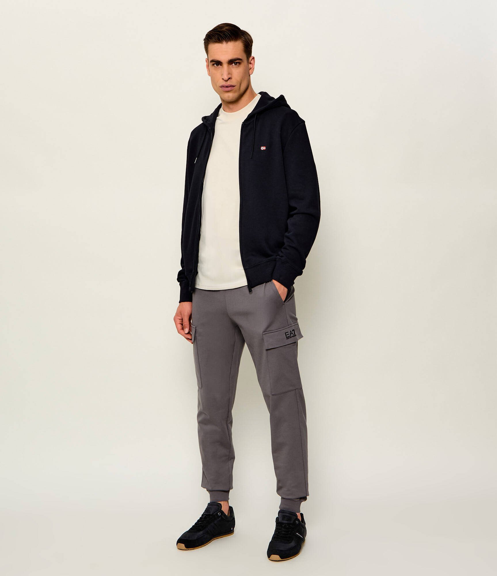 Tommy Hilfiger Sneakers RUN ICON SUMMER MIX | piele întoarsă