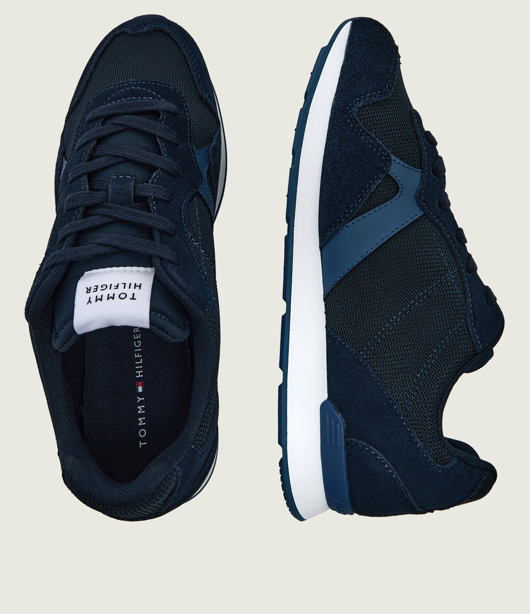 Tommy Hilfiger Sneakers RUNNER ICON MIX | piele întoarsă