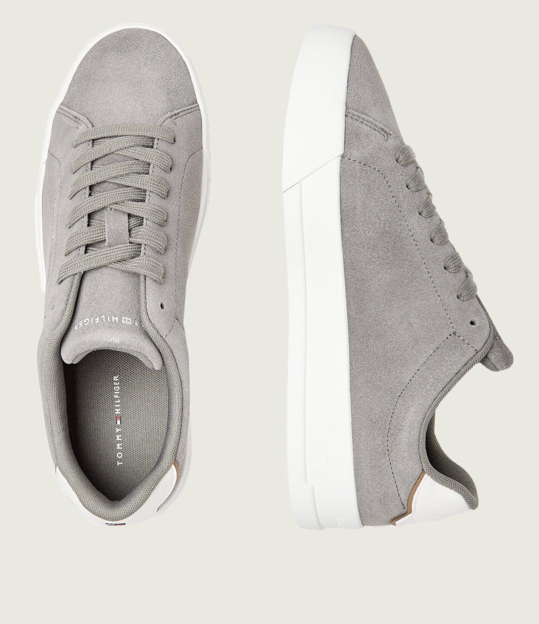 Tommy Hilfiger Sneakers TH Court Core | piele întoarsă