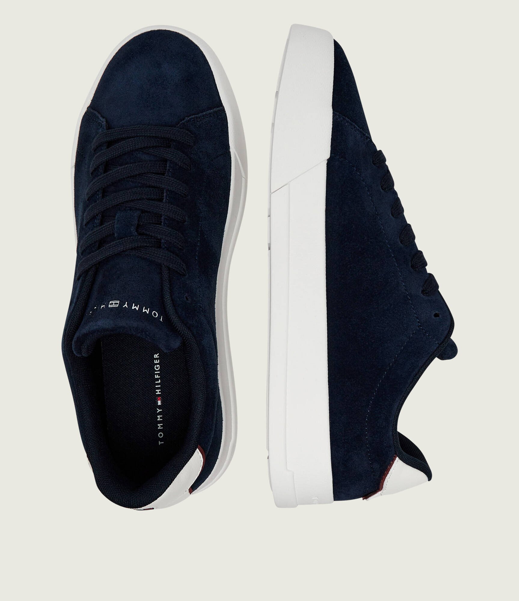 Tommy Hilfiger Sneakers TH Court Core | piele întoarsă