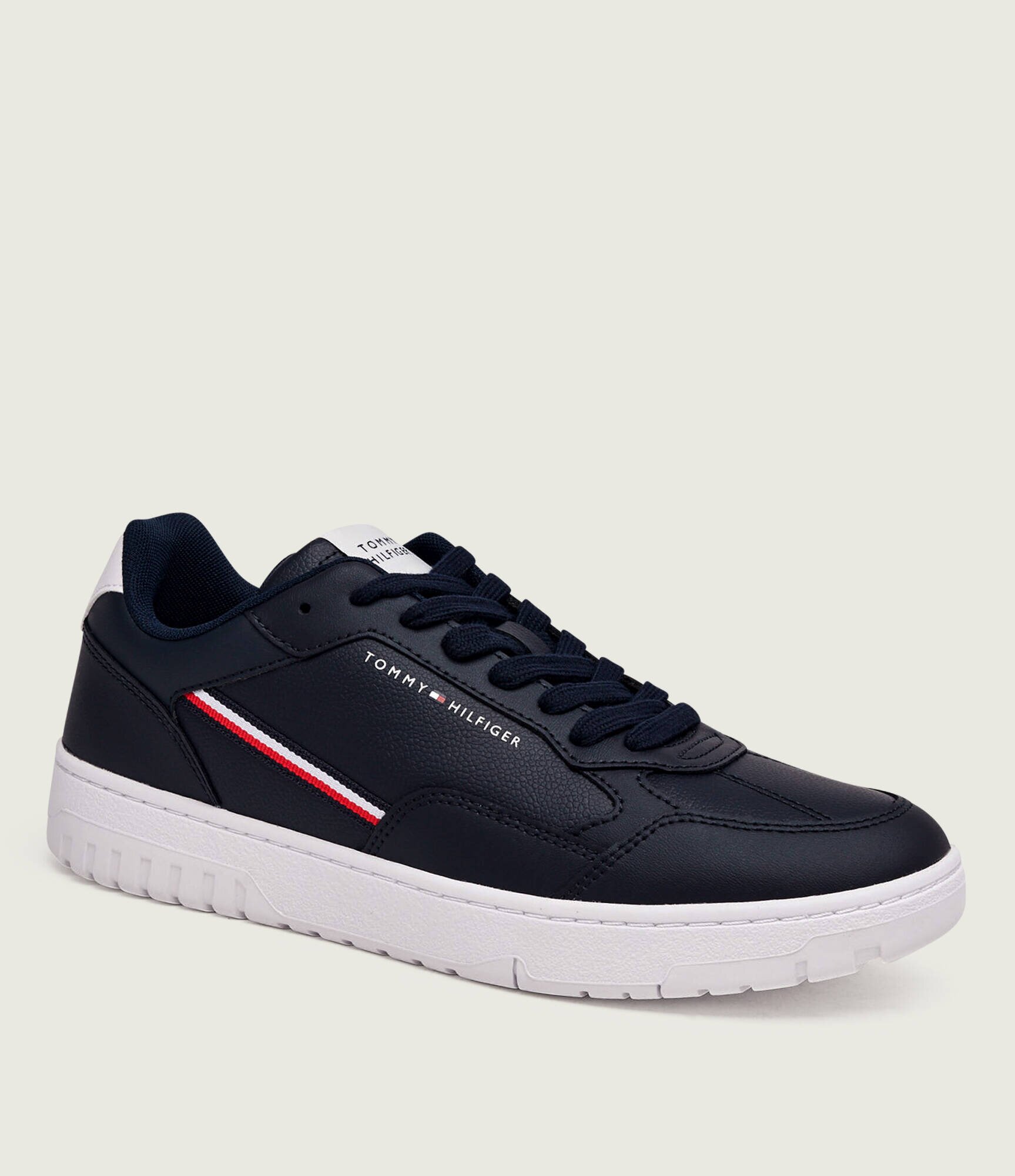 Tommy Hilfiger Teniși din piele Basket Corporate