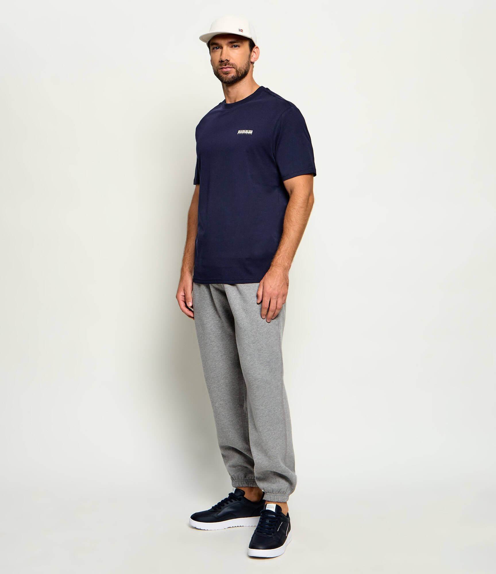 Tommy Hilfiger Teniși din piele Basket Corporate