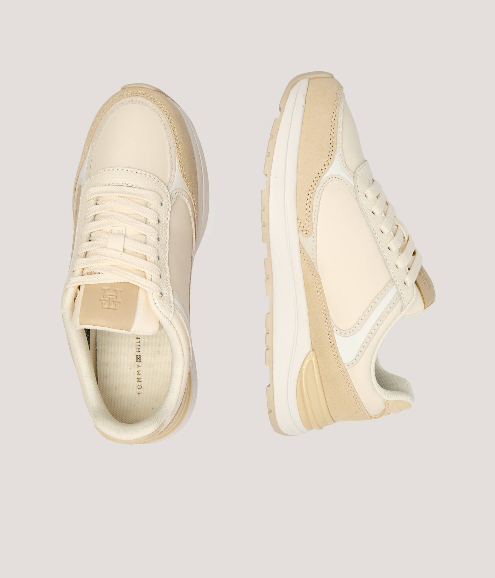 Tommy Hilfiger Teniși din piele casual Fashion Runner | piele întoarsă