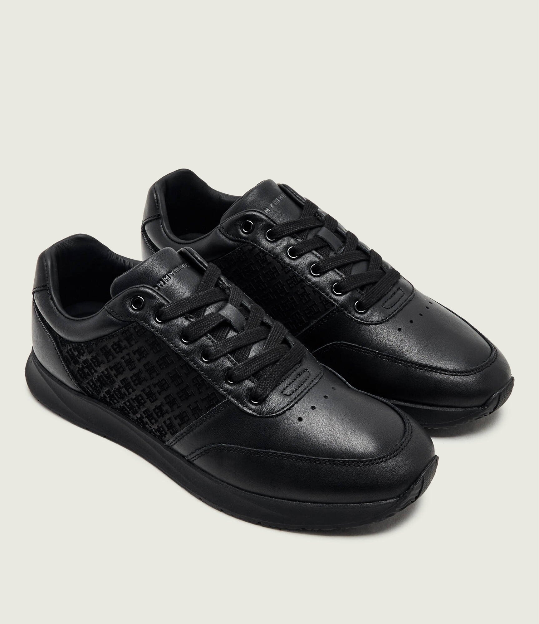 Tommy Hilfiger Teniși din piele Elevated Th Mono Mix Runner | piele întoarsă