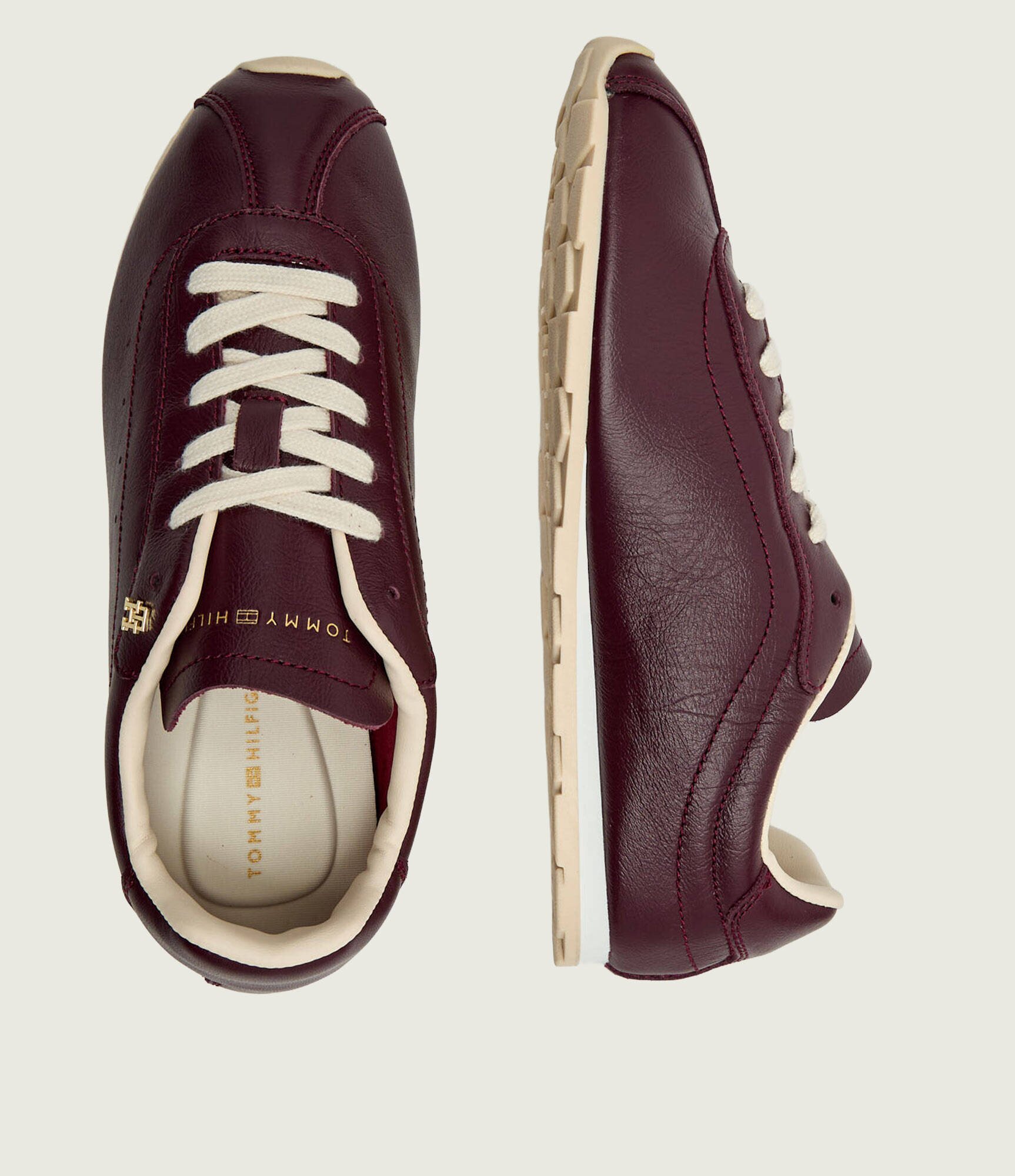 Tommy Hilfiger Teniși din piele LOW PROFILE RUNNER