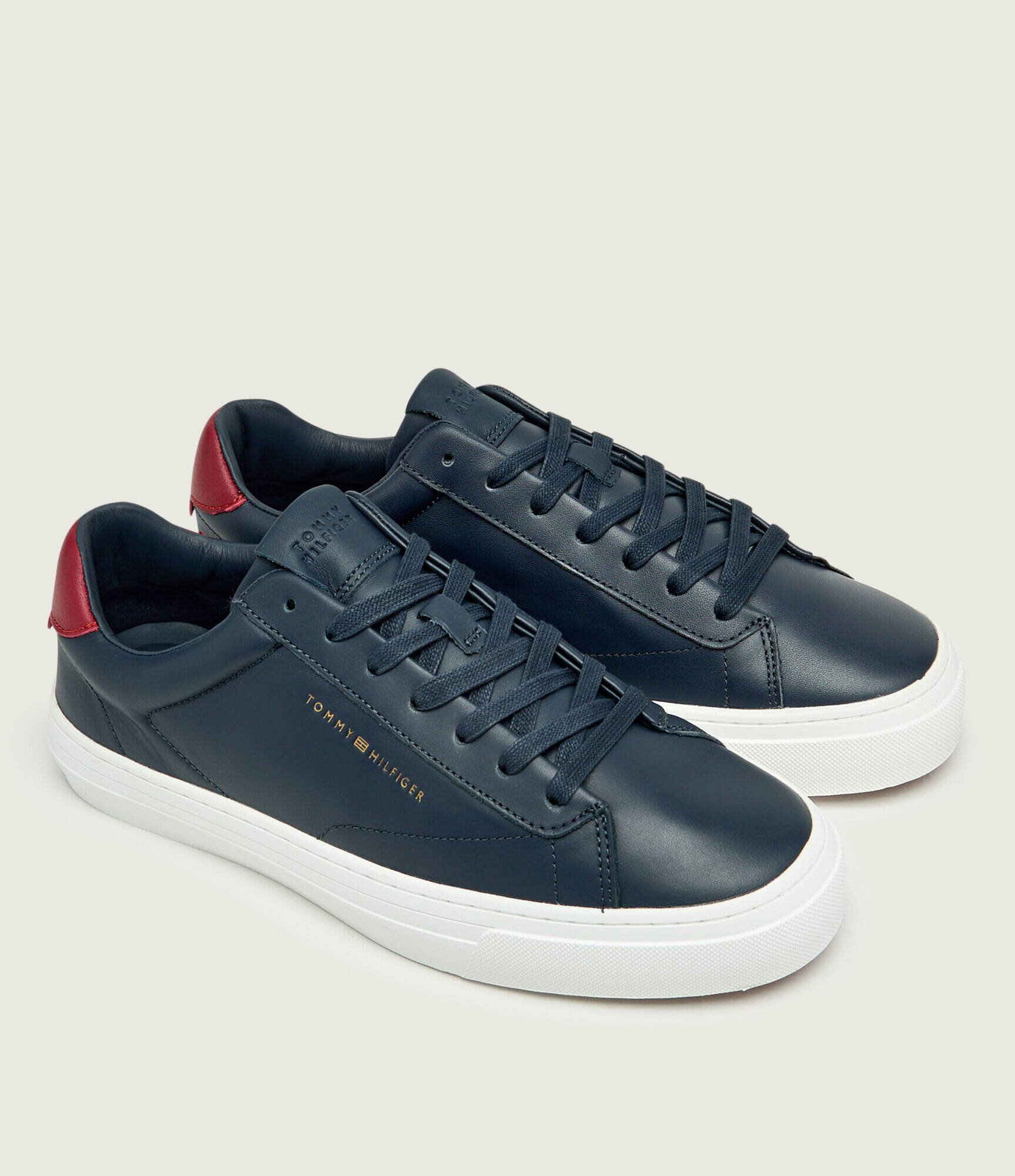 Tommy Hilfiger Teniși din piele PREMIUM DRESS