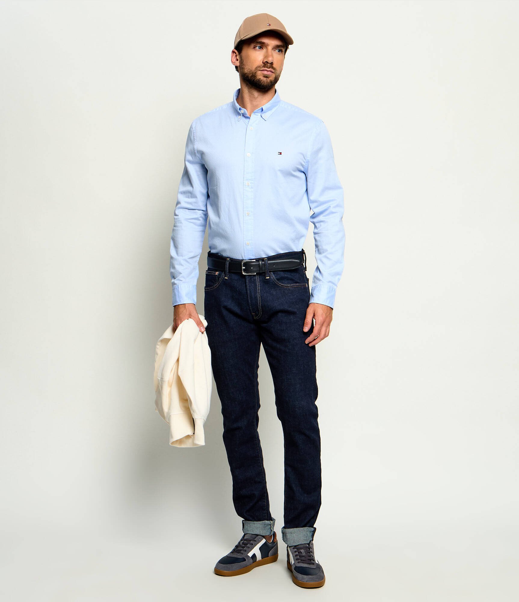 Tommy Hilfiger Teniși din piele Tribeca | piele întoarsă