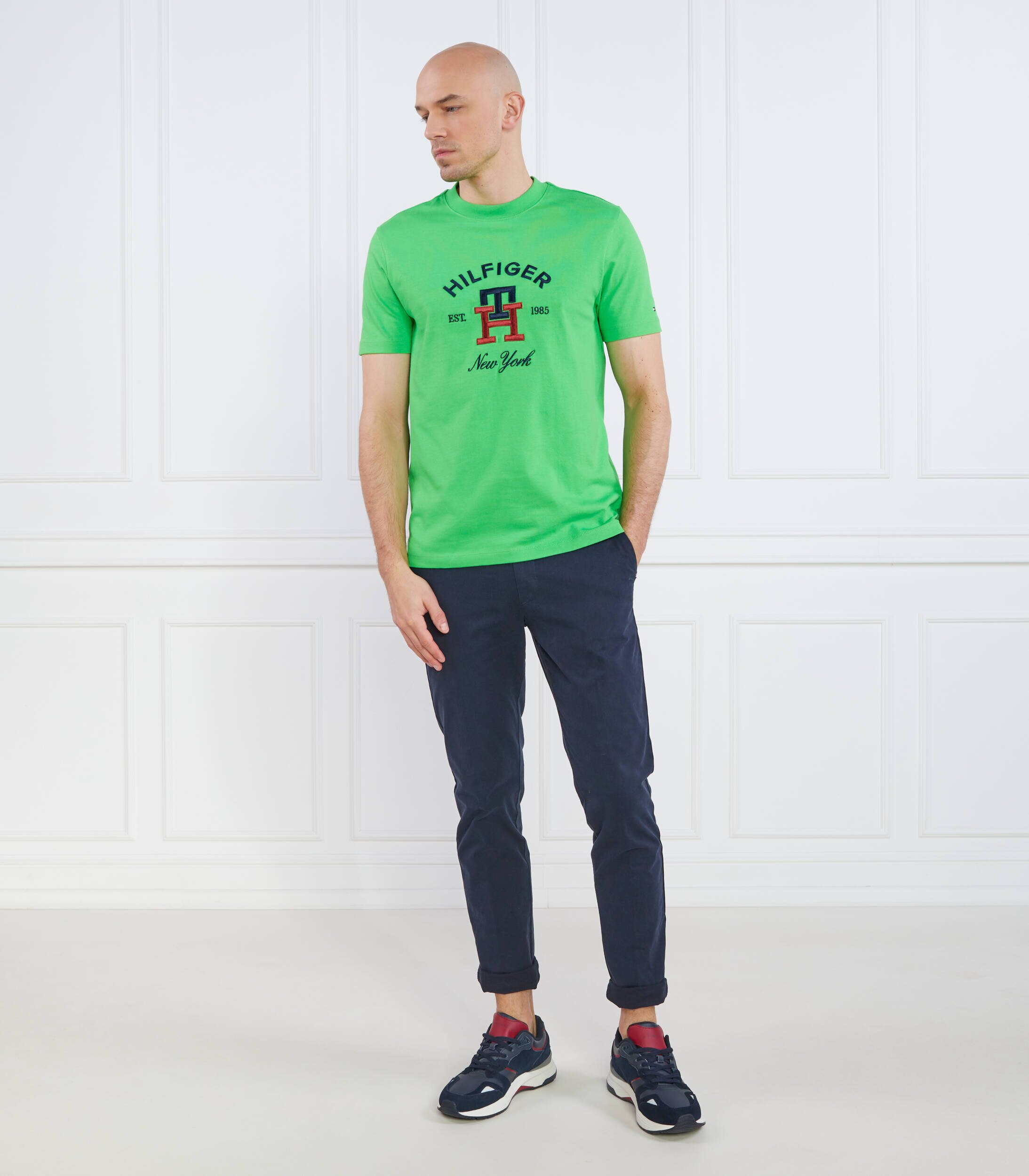 Tommy Hilfiger Tricou CURVED MONOGRAM | Regular Fit