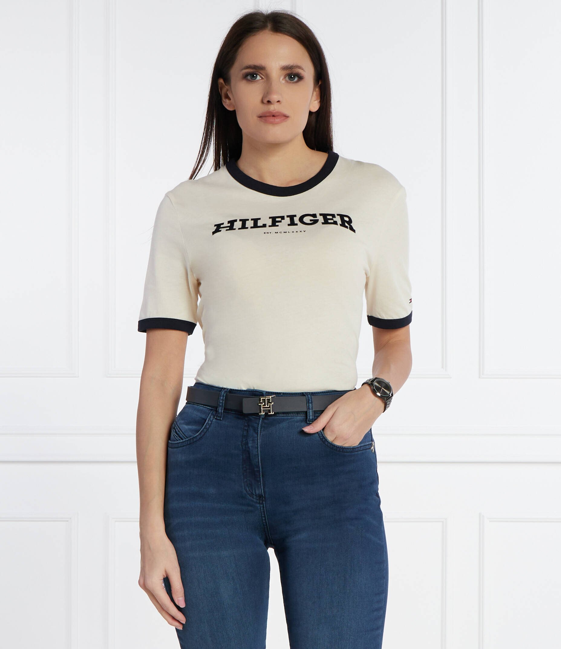 Tommy Hilfiger Tricou MONOTYPE FLOCK | Regular Fit