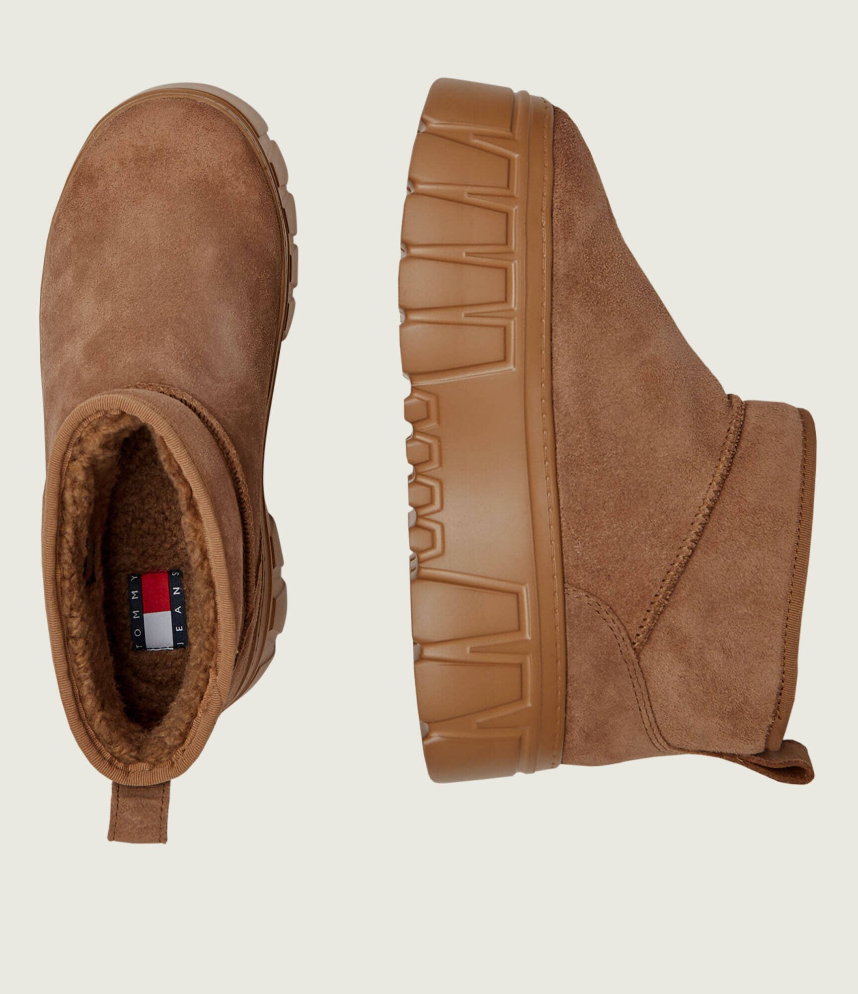 Tommy Jeans Bocanci | piele întoarsă